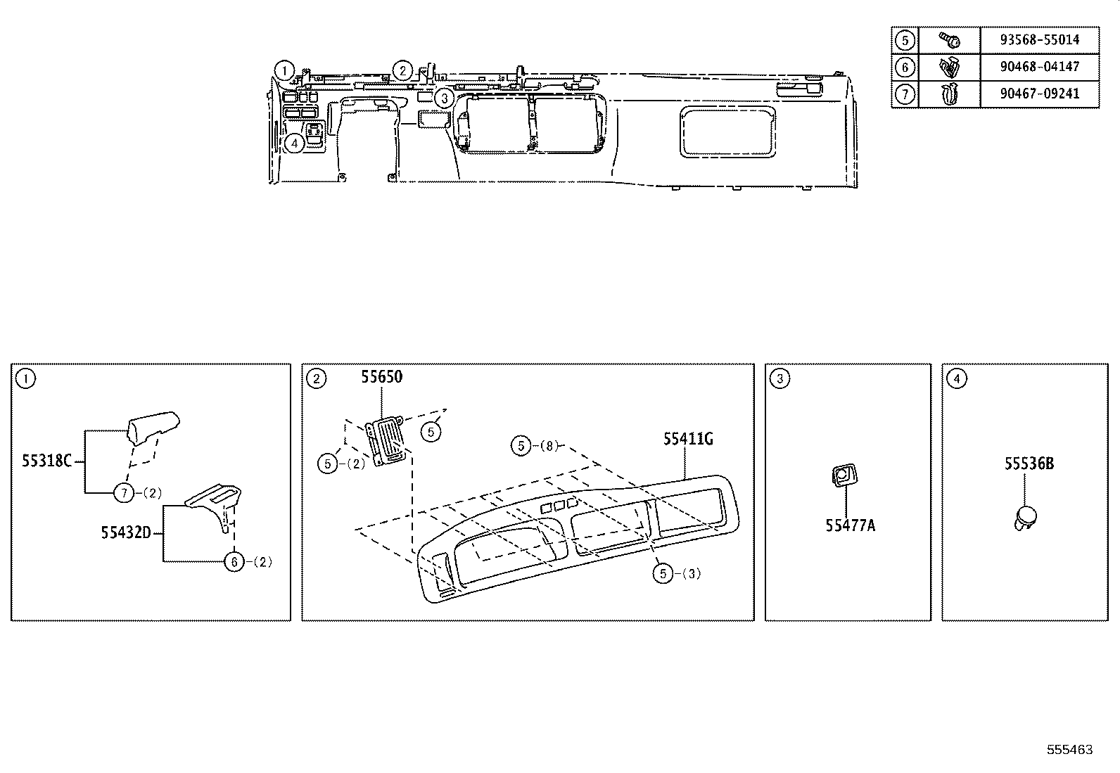 55950-0S020 NOZZLE ASSY, DEFROSTER product image