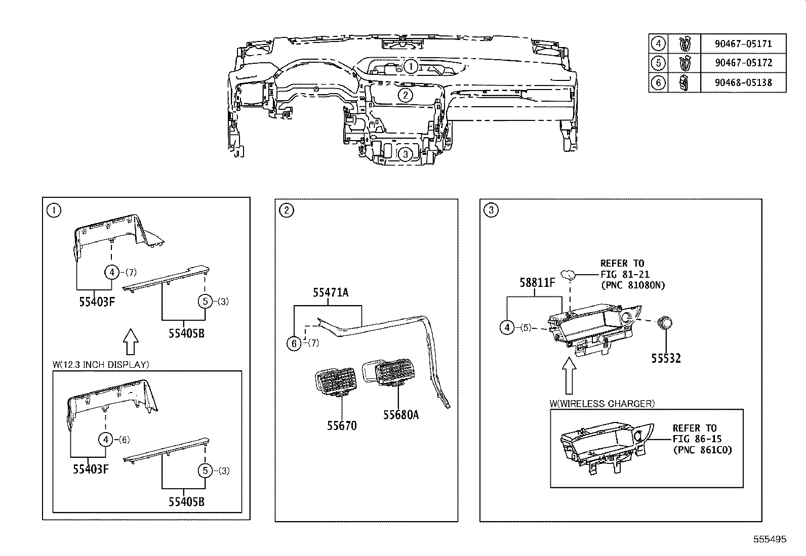 55401-48210-C2 PAD SUB-ASSY, INSTRUMENT PANEL SAFETY product image