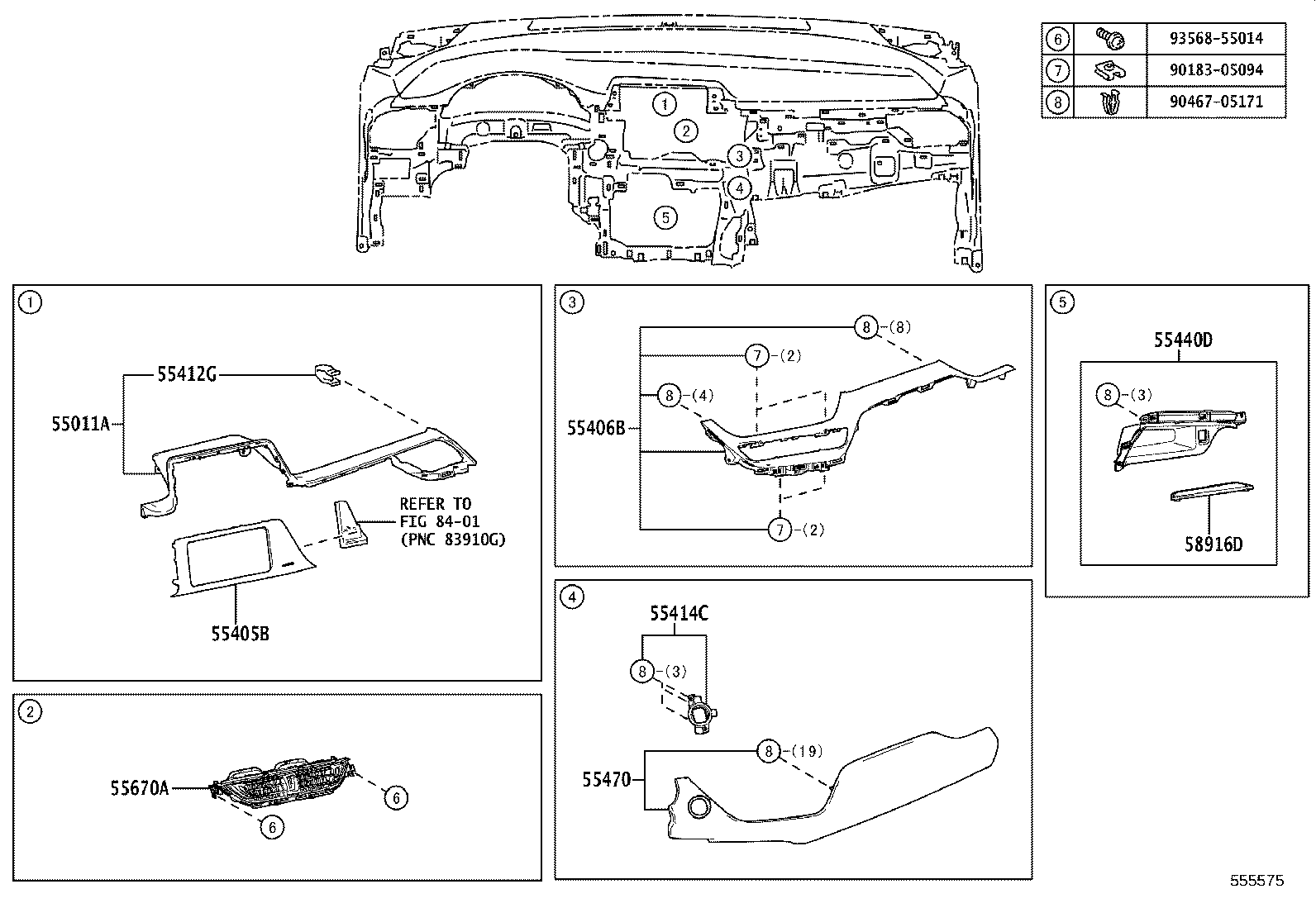 55650-10150 REGISTER ASSY, INSTRUMENT PANEL, NO.1 product image