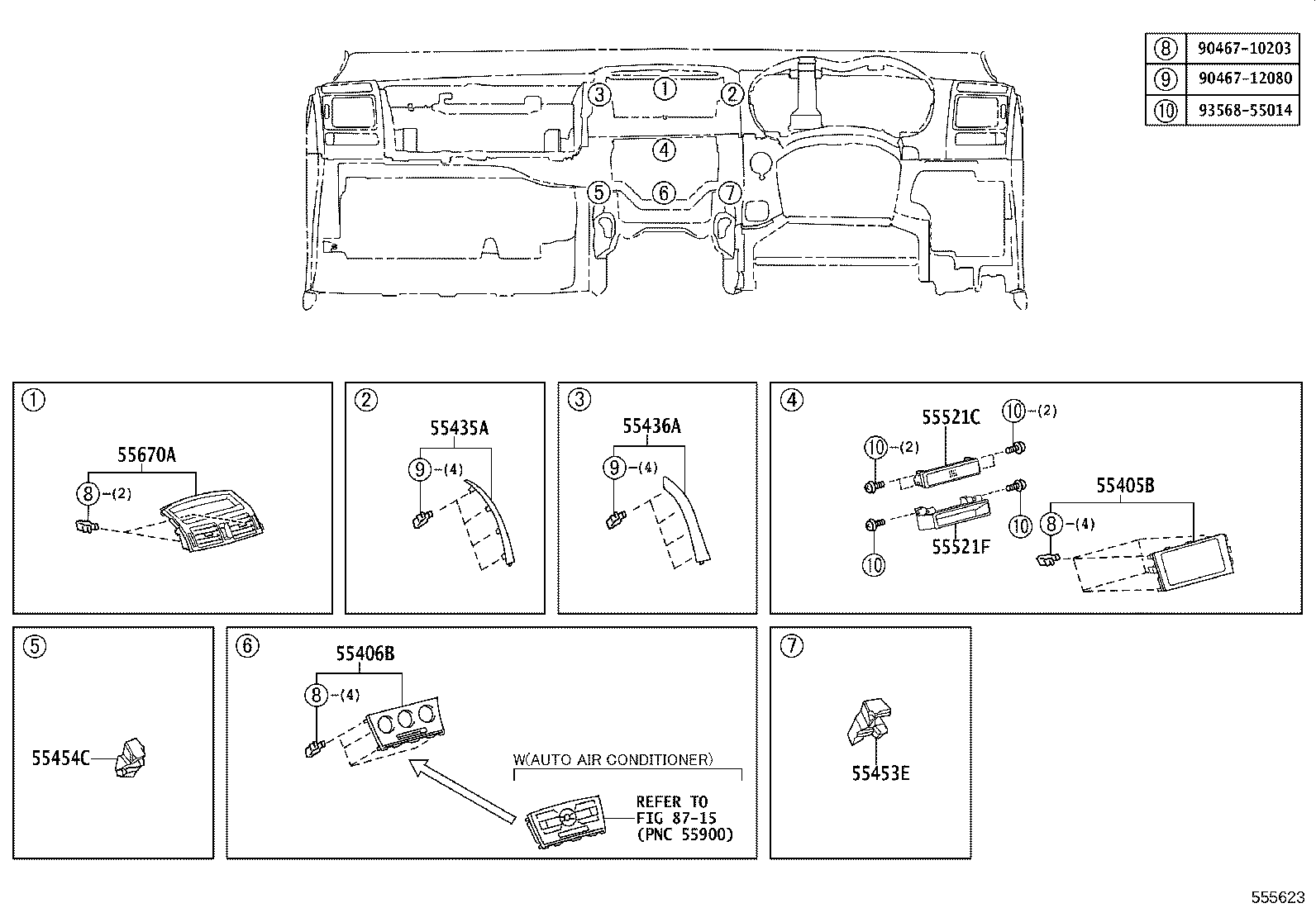 55330-12680 REINFORCEMENT ASSY, INSTRUMENT PANEL product image