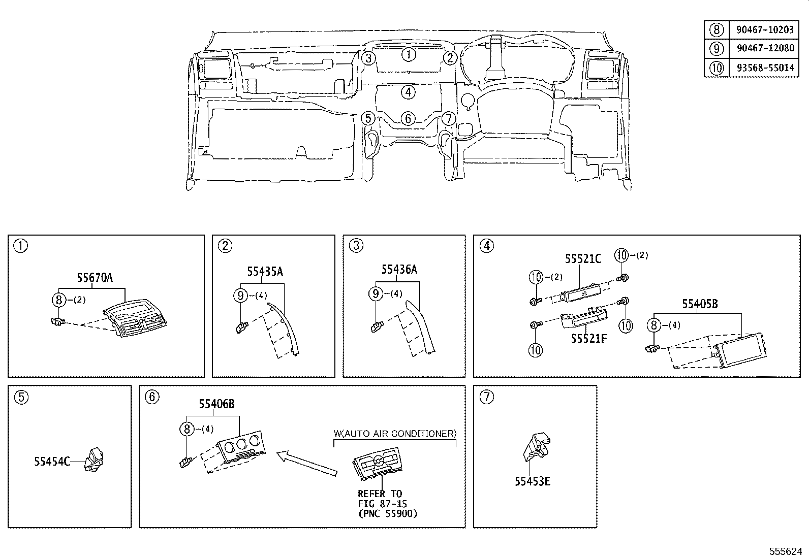 55330-12680 REINFORCEMENT ASSY, INSTRUMENT PANEL product image