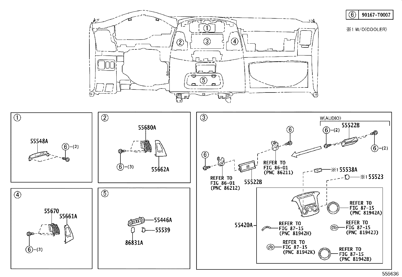 55330-0K100 REINFORCEMENT, INSTRUMENT PANEL product image
