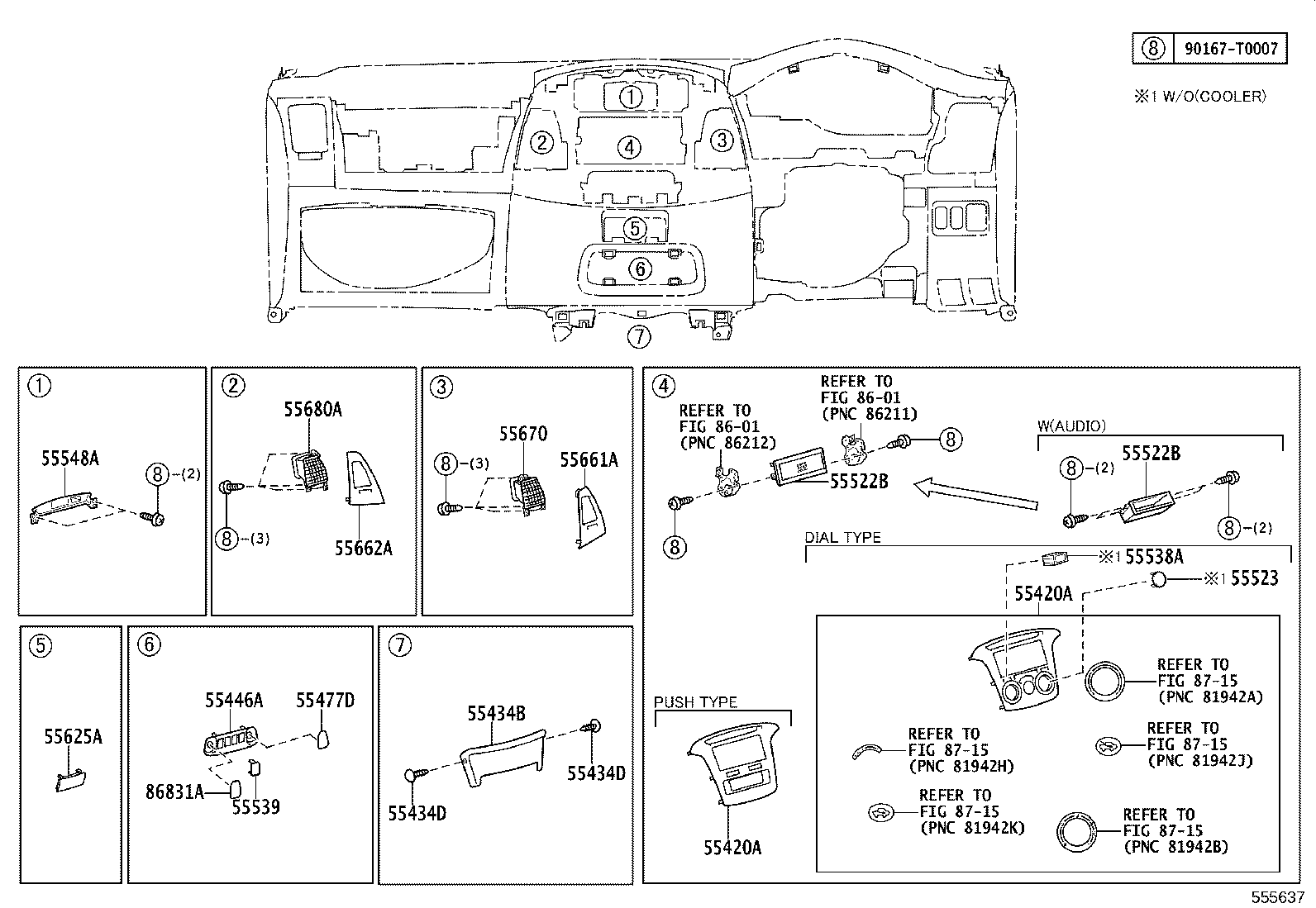 55330-0K100 REINFORCEMENT, INSTRUMENT PANEL product image