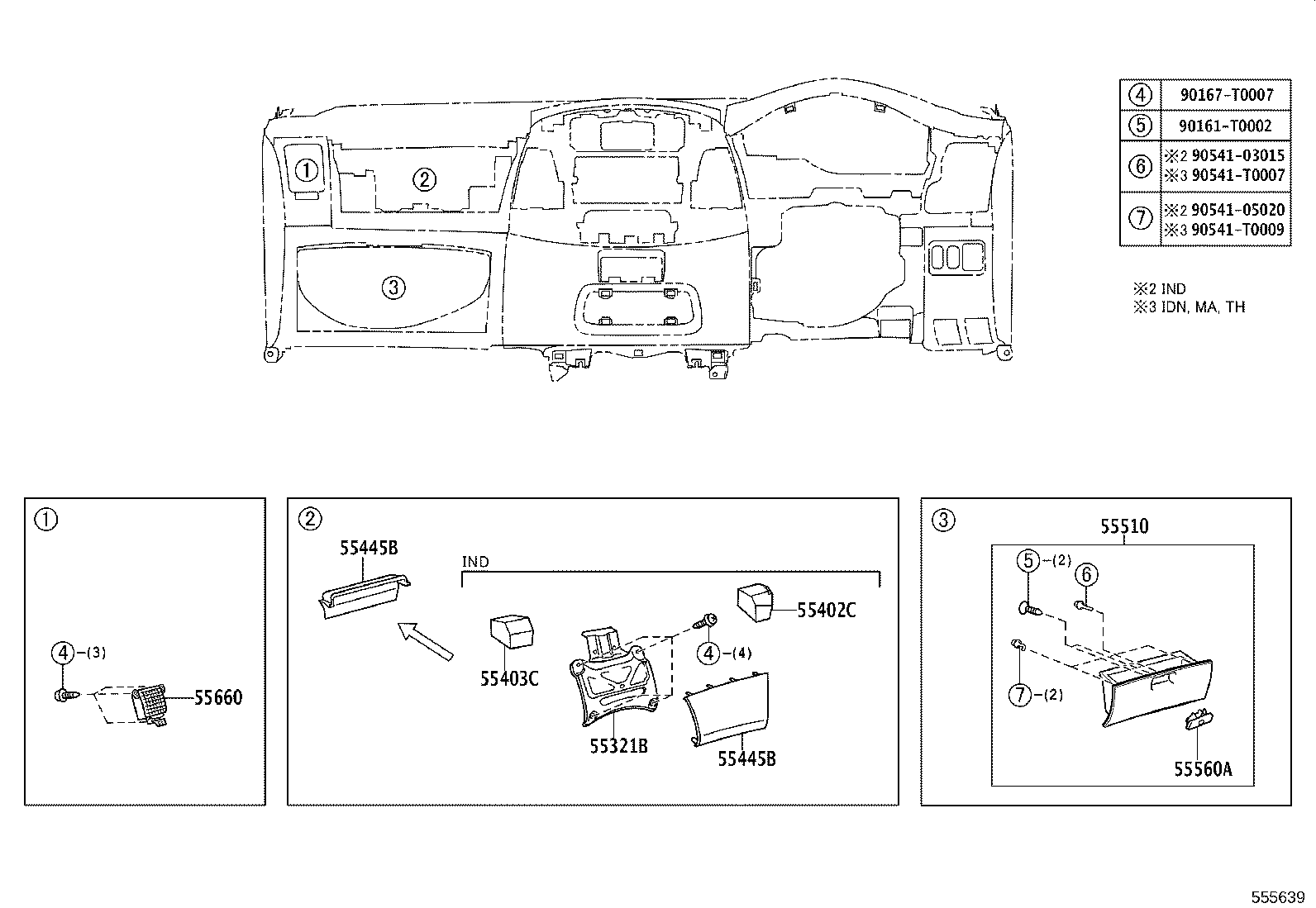 55330-0K100 REINFORCEMENT, INSTRUMENT PANEL product image