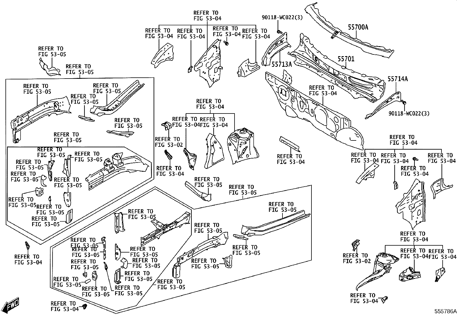 90118-WCG69 SEAL, COWL TOP TO LOUVER product image