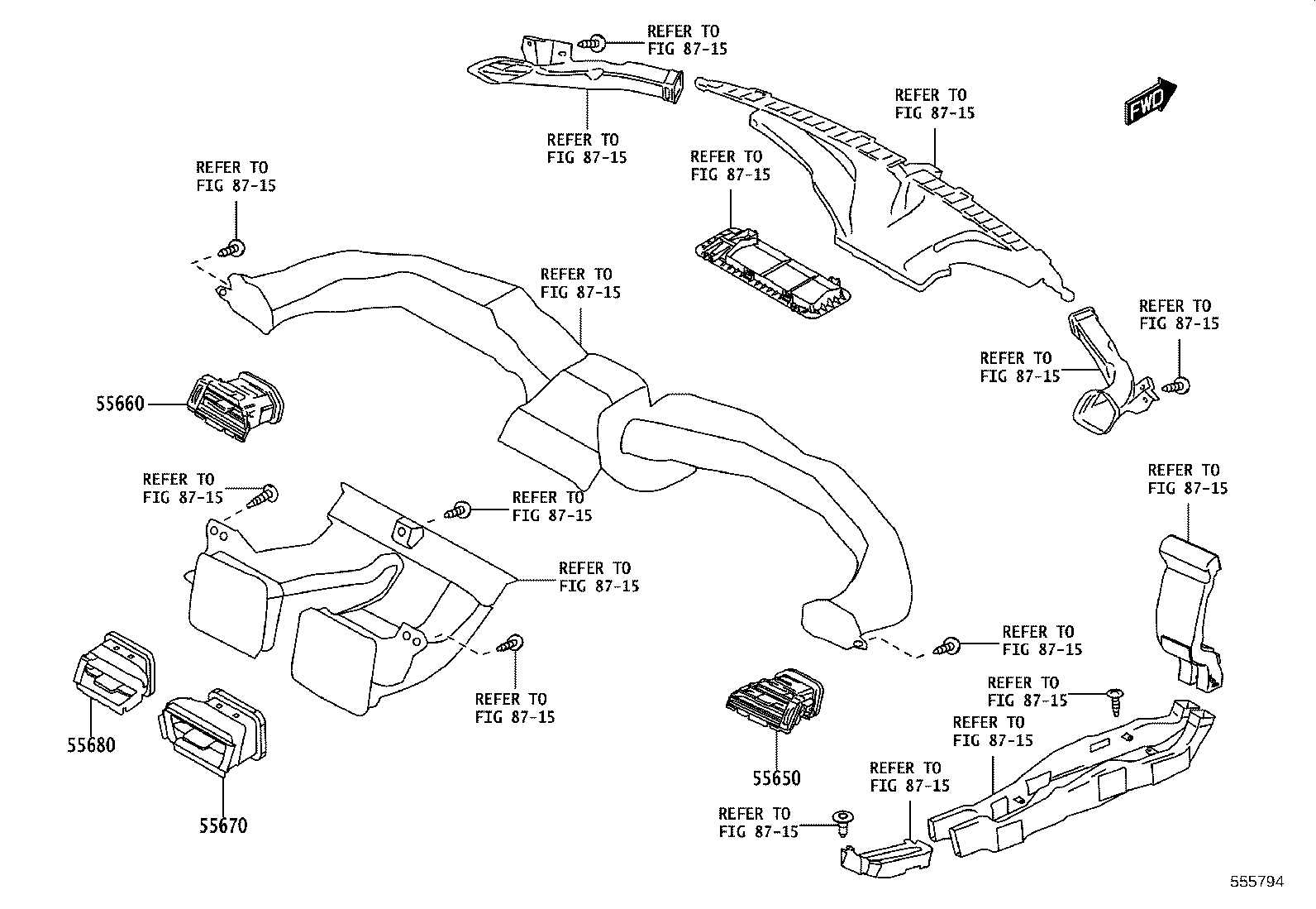 55405-WC009 PANEL SUB-ASSY, INSTRUMENT CLUSTER FINISH, CENTER product image