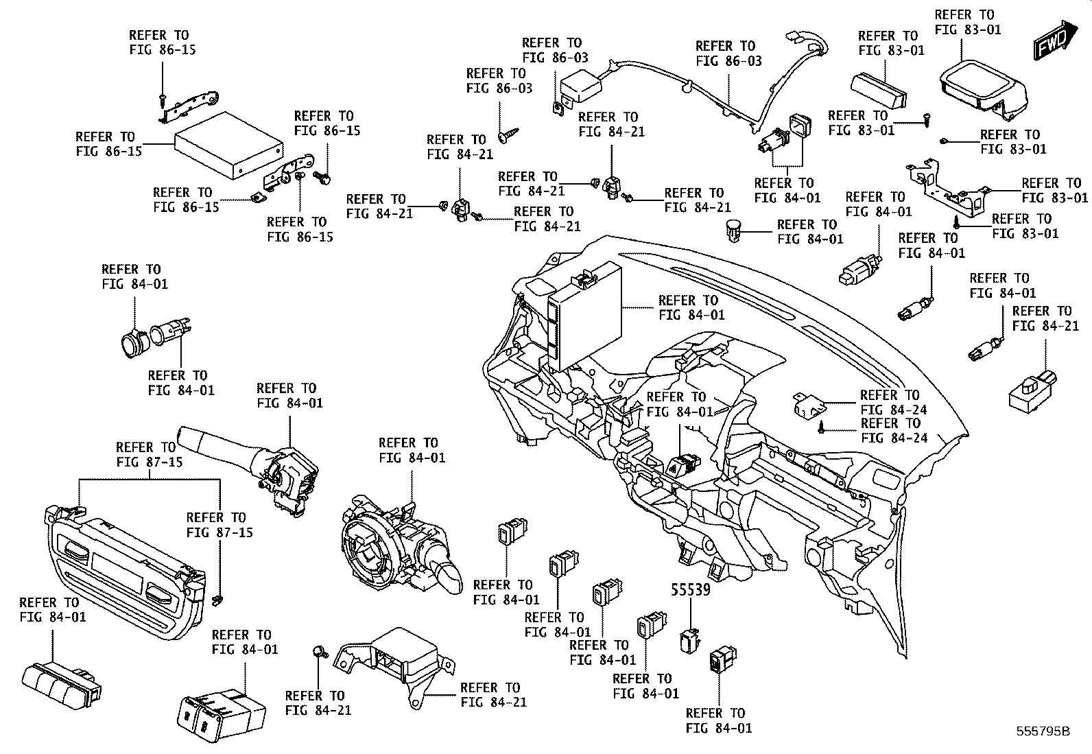 55405-WC009 PANEL SUB-ASSY, INSTRUMENT CLUSTER FINISH, CENTER product image