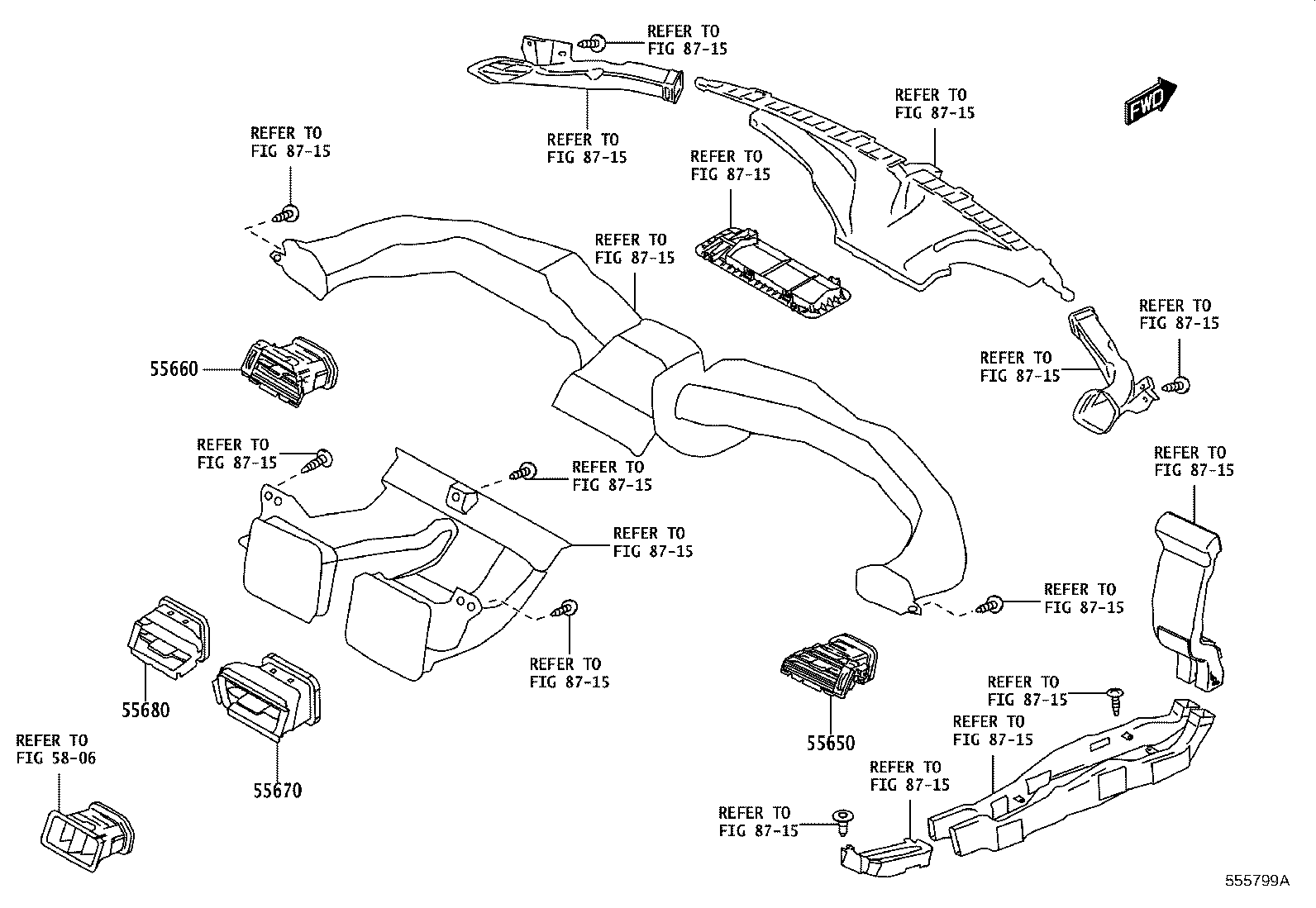 55606-WC009 PANEL SUB-ASSY, INSTRUMENT PANEL FINISH, LOWER product image