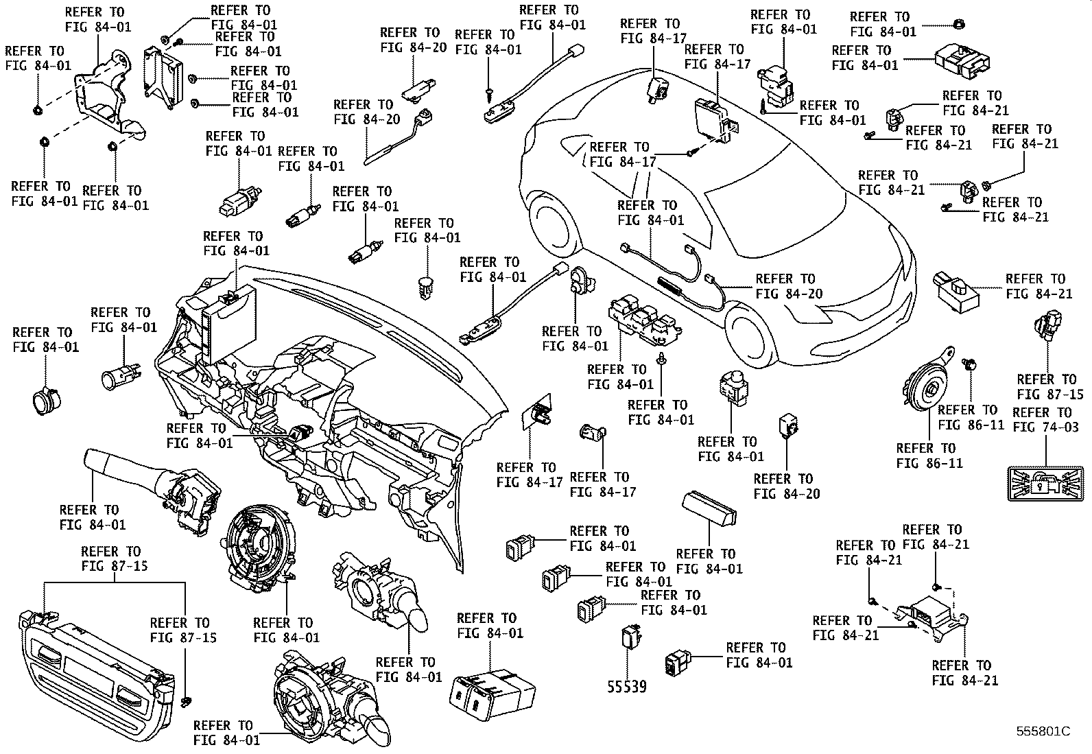 55606-WC009 PANEL SUB-ASSY, INSTRUMENT PANEL FINISH, LOWER product image