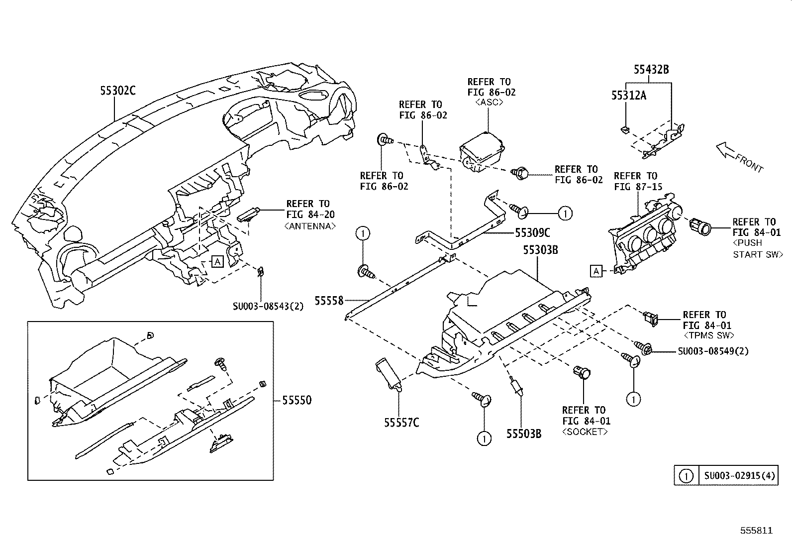 SU003-10106 REINFORCEMENT ASSY, INSTRUMENT PANEL product image