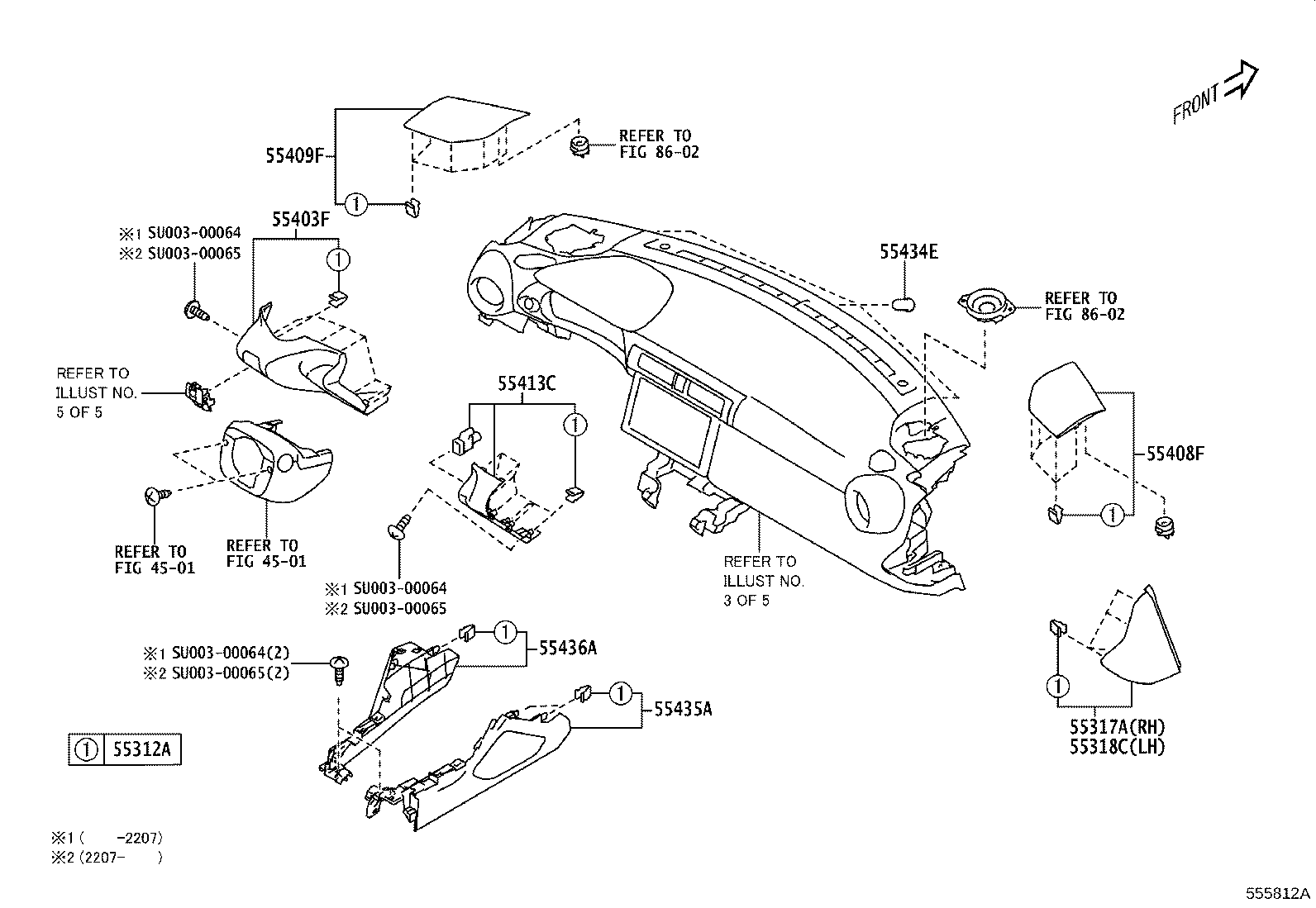 SU003-10106 REINFORCEMENT ASSY, INSTRUMENT PANEL product image