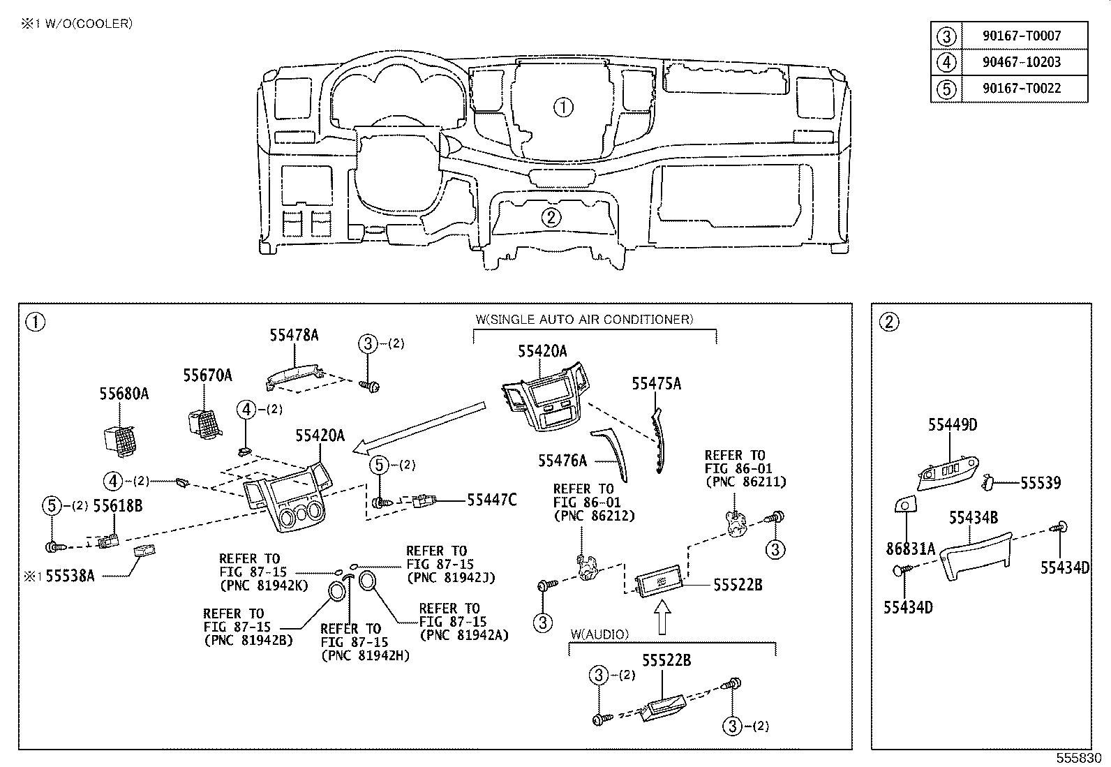55522-0K010 COVER, RADIO TUNER OPENING product image