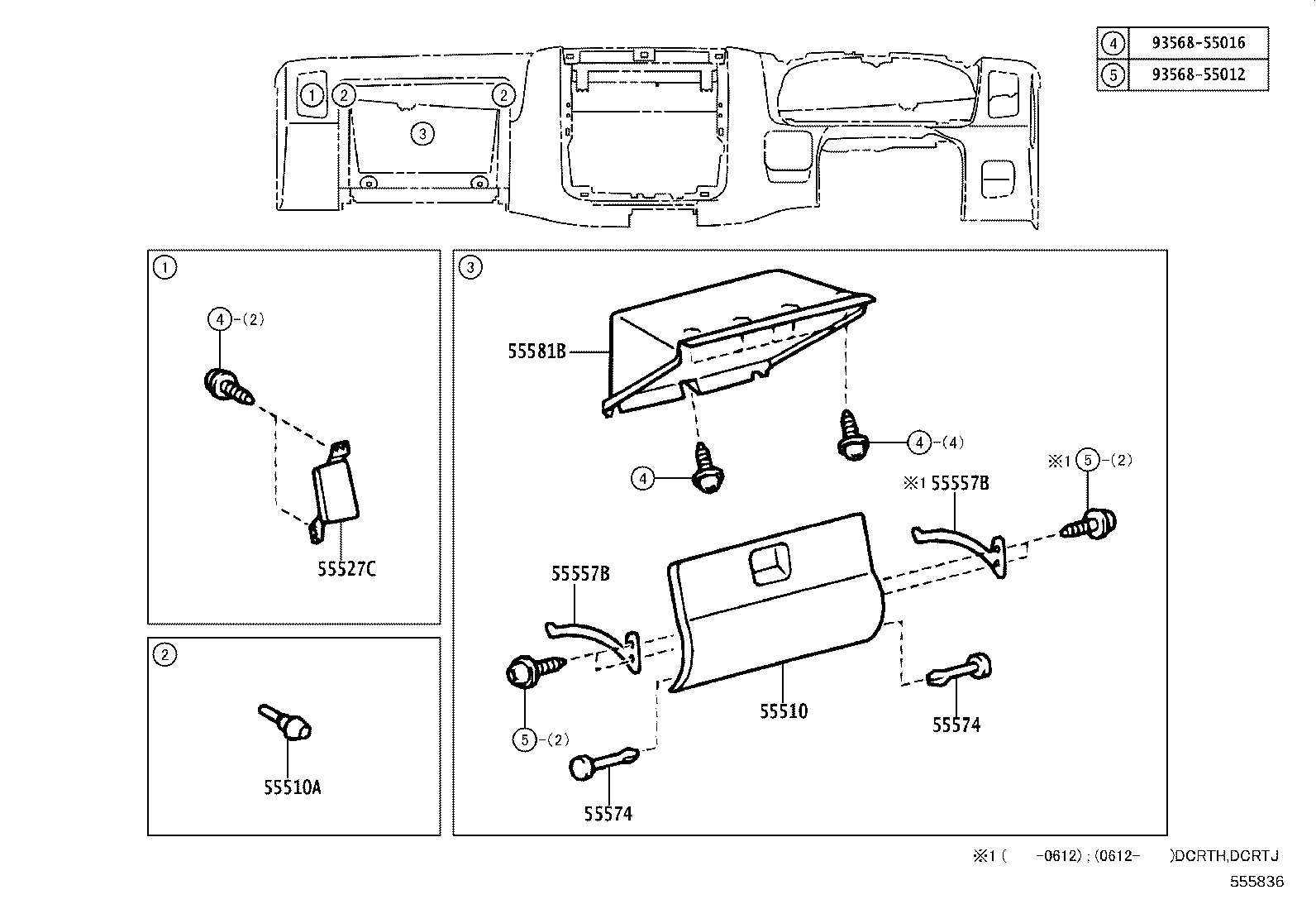 55412-0W021 PANEL SUB-ASSY, INSTRUMENT CLUSTER FINISH, CENTER product image