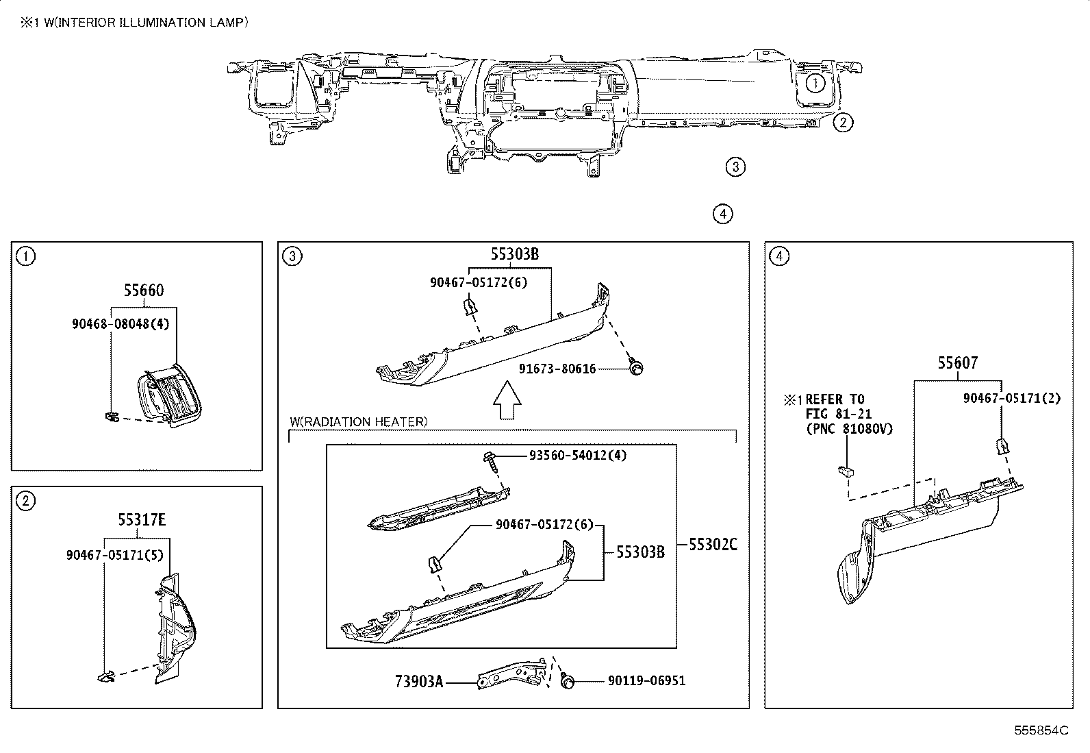55330-42410 REINFORCEMENT ASSY, INSTRUMENT PANEL product image