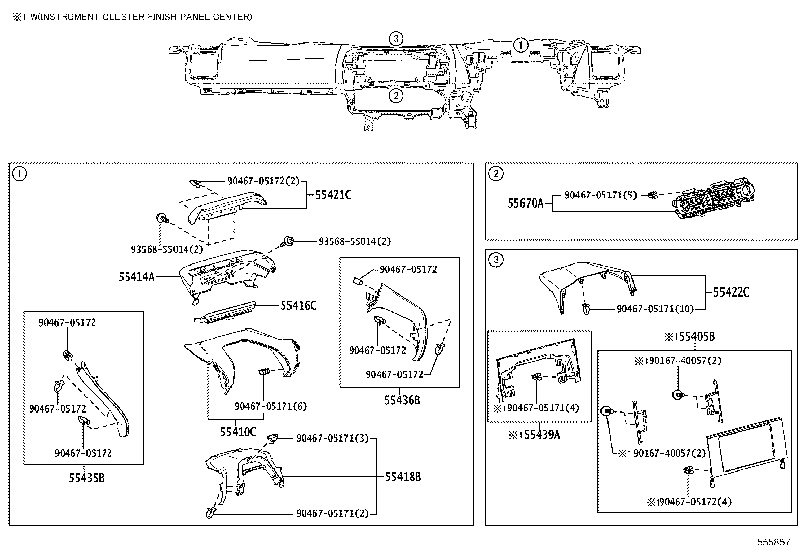 55330-42410 REINFORCEMENT ASSY, INSTRUMENT PANEL product image