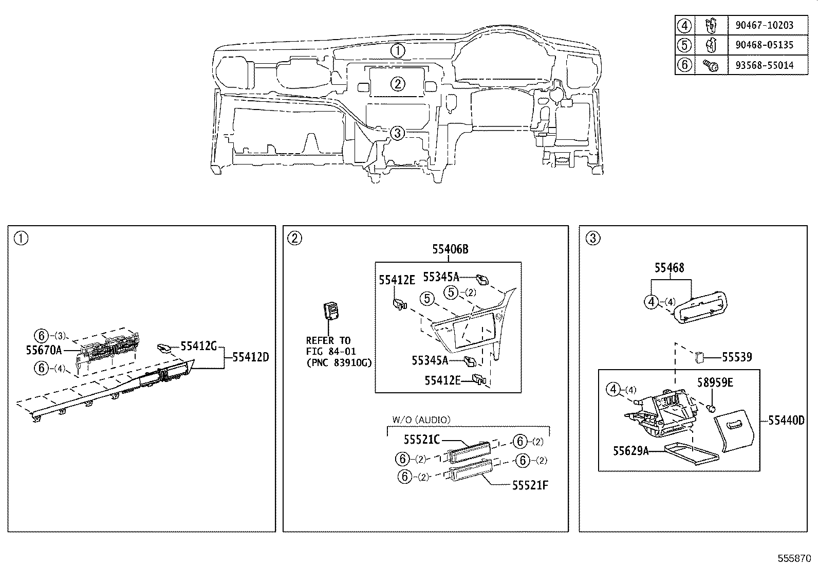 55355-12170 CUSHION, INSTRUMENT PANEL, NO.1 product image
