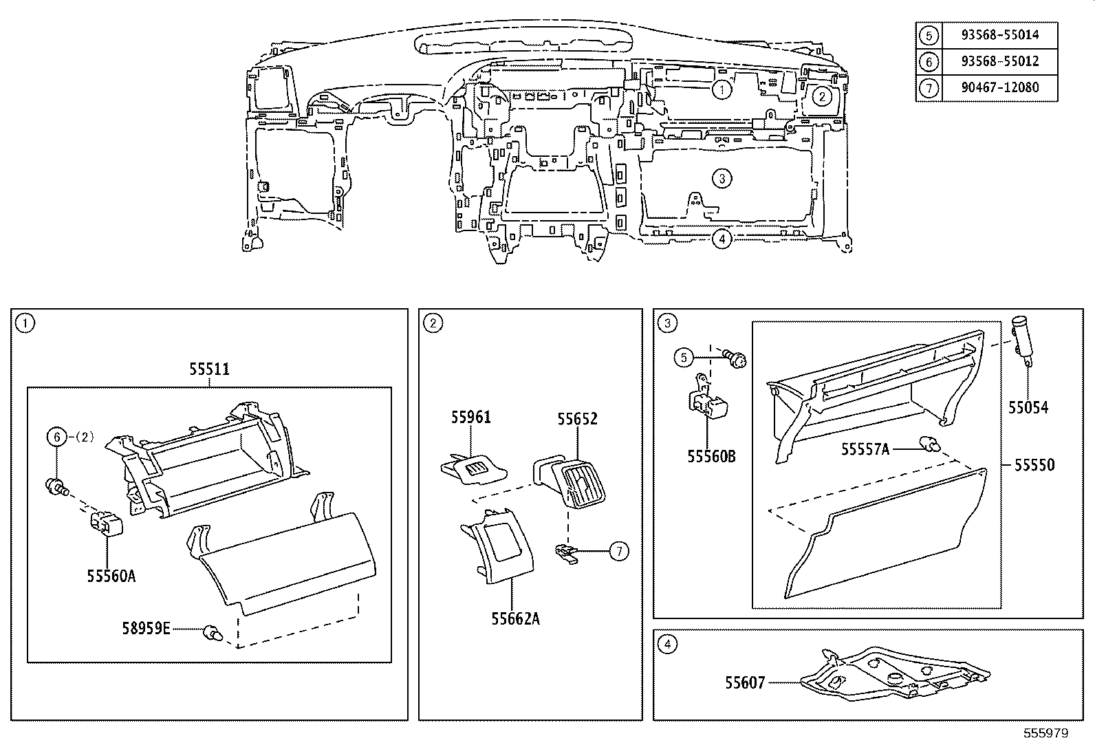 55330-47100 REINFORCEMENT ASSY, INSTRUMENT PANEL product image