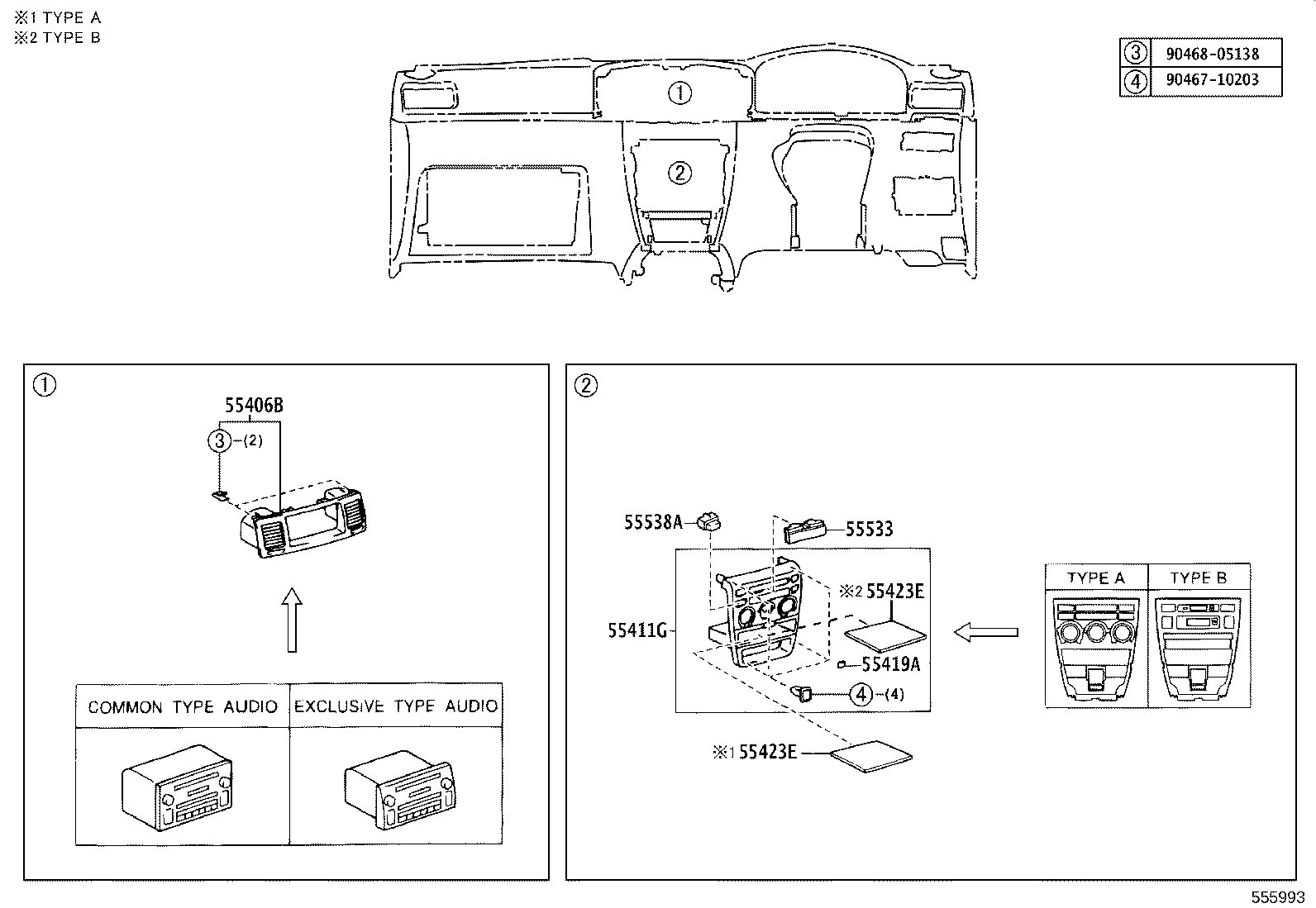 55950-12240 NOZZLE ASSY, DEFROSTER product image