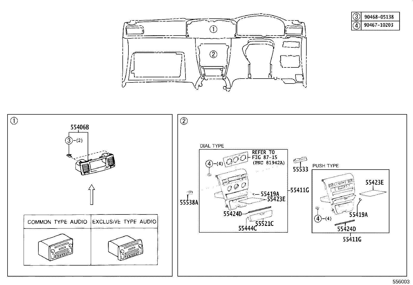 55306-02150 BRACE SUB-ASSY, INSTRUMENT PANEL TO COWL product image
