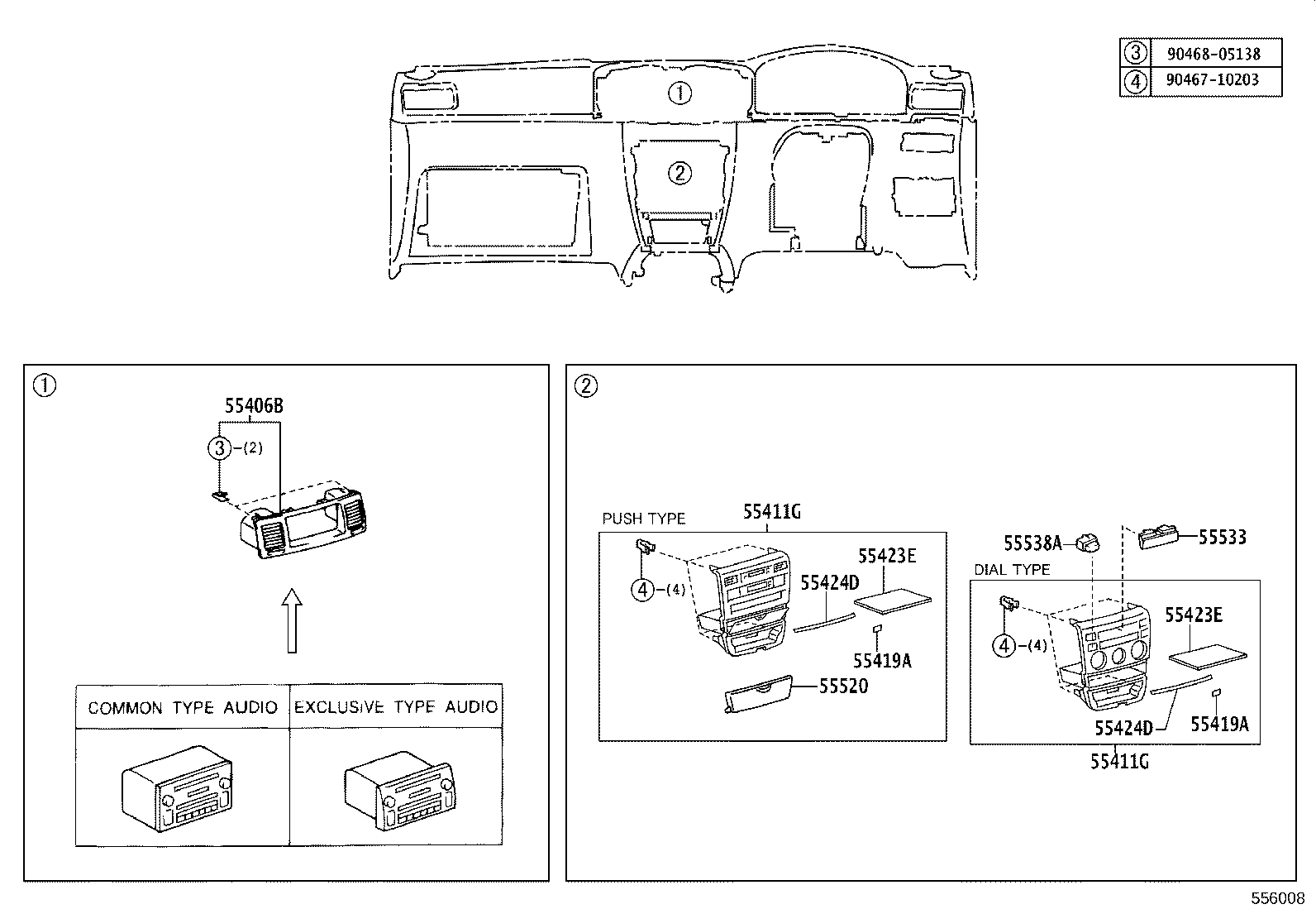 55306-02150 BRACE SUB-ASSY, INSTRUMENT PANEL TO COWL product image