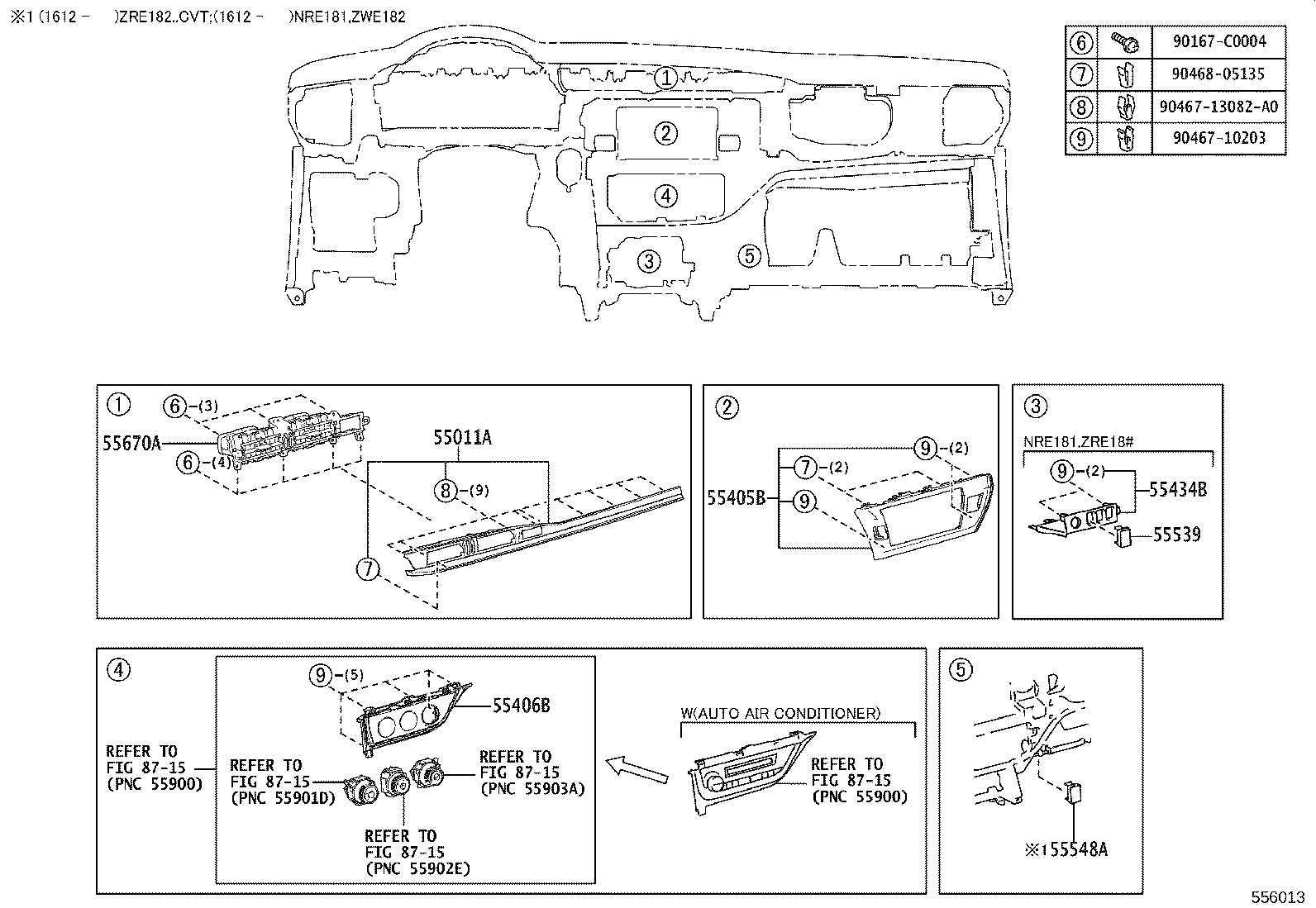 55307-02430 BRACE SUB-ASSY, INSTRUMENT PANEL, NO.2 product image