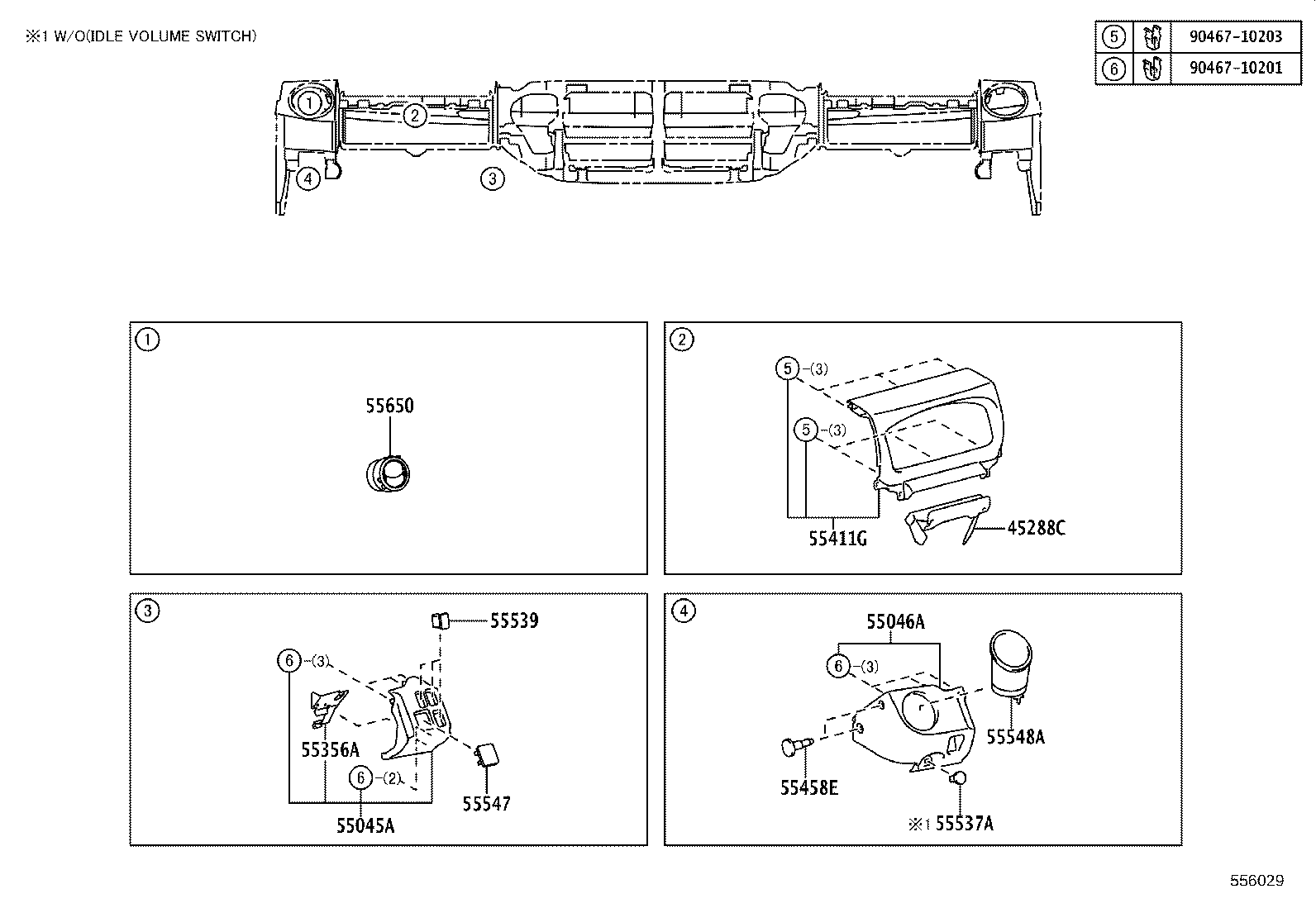 55330-37201 REINFORCEMENT, INSTRUMENT PANEL product image