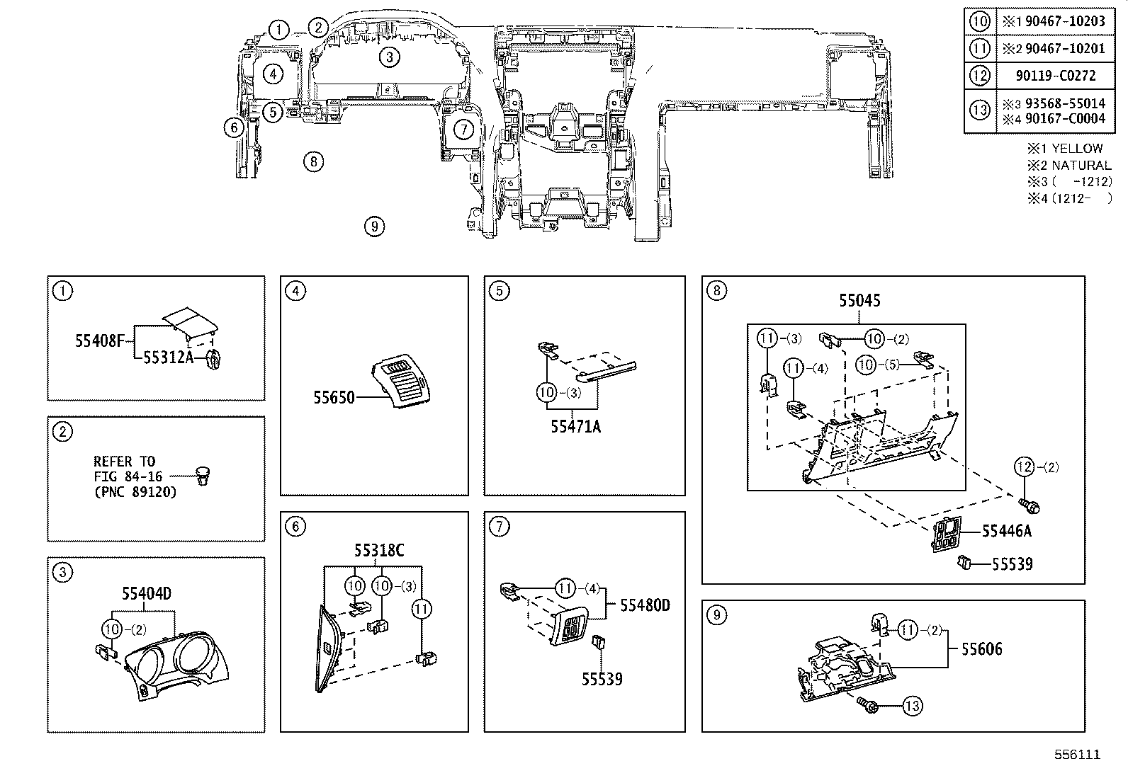 55375-0G010 BRACKET, INSTRUMENT PANEL LOWER MOUNTING, NO.2 product image