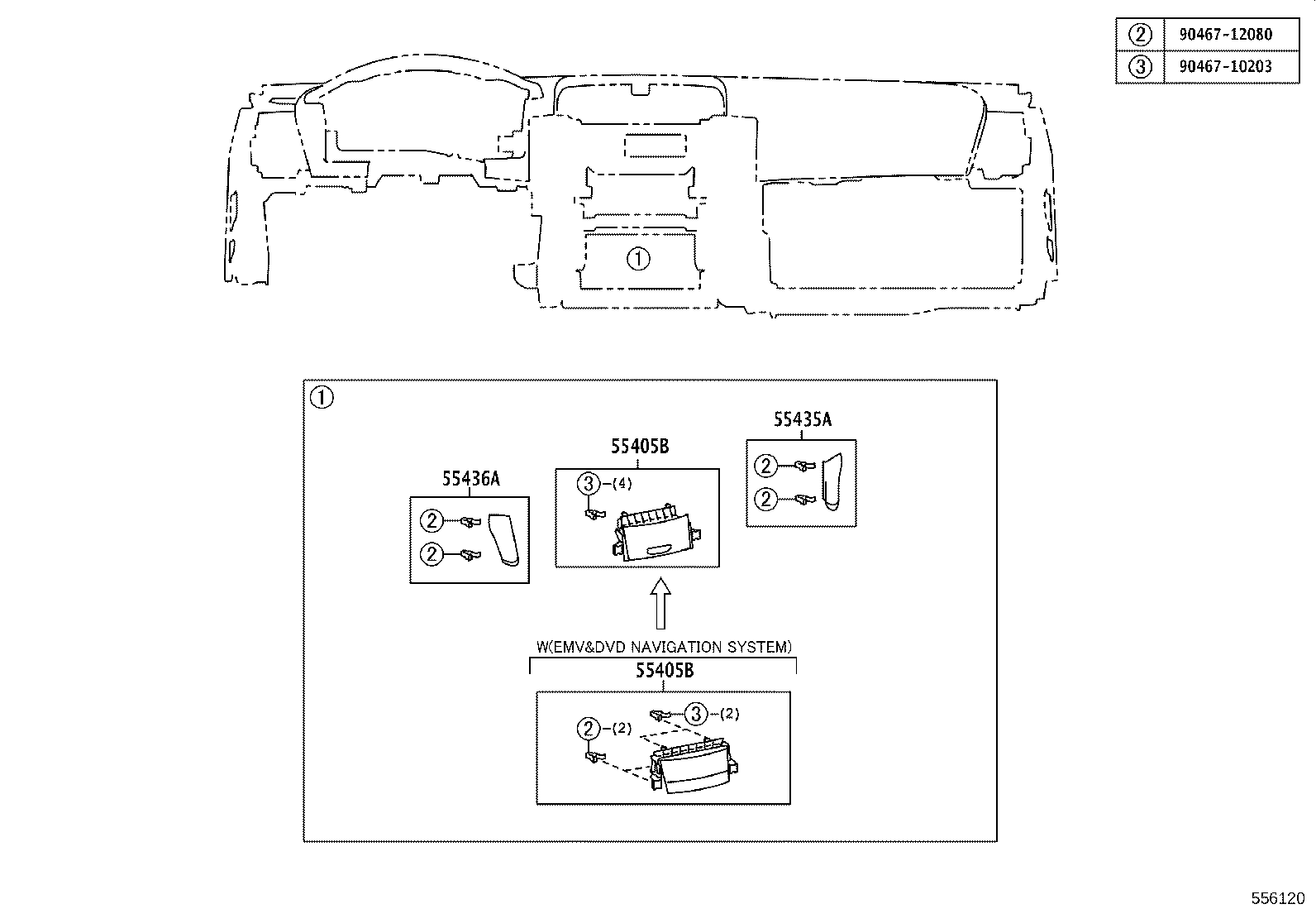 55405-0P010 PANEL SUB-ASSY, INSTRUMENT CLUSTER FINISH, CENTER product image