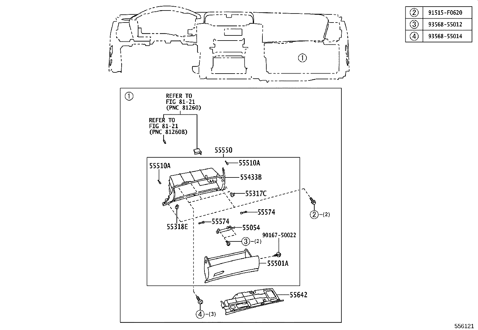 55405-0P010 PANEL SUB-ASSY, INSTRUMENT CLUSTER FINISH, CENTER product image