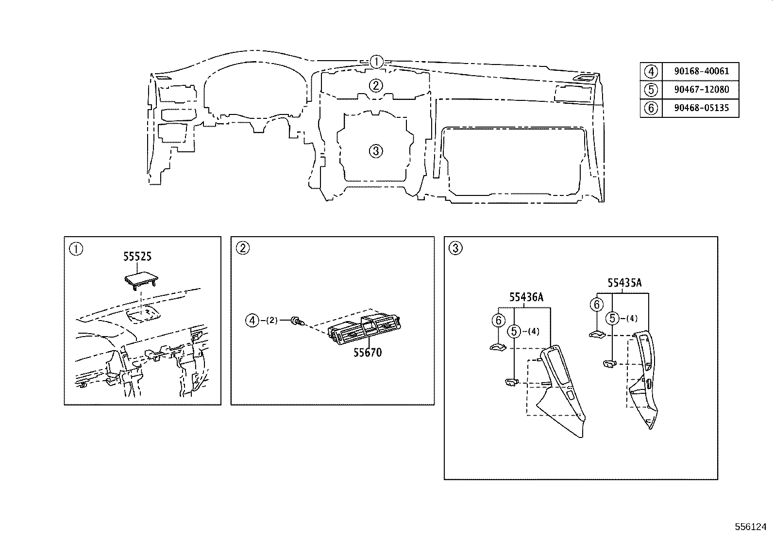 55375-0N010 BRACKET, INSTRUMENT PANEL LOWER MOUNTING, NO.2 product image