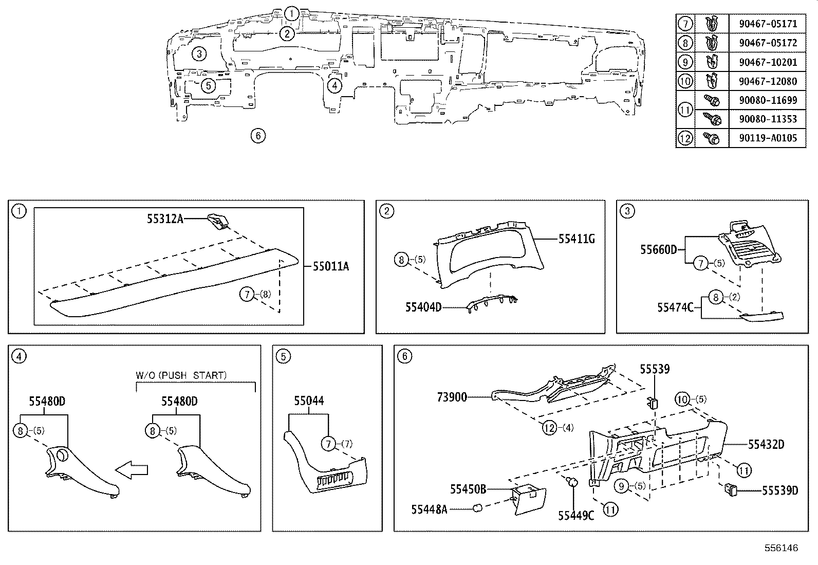 55521-08020 COVER, STEREO OPENING product image