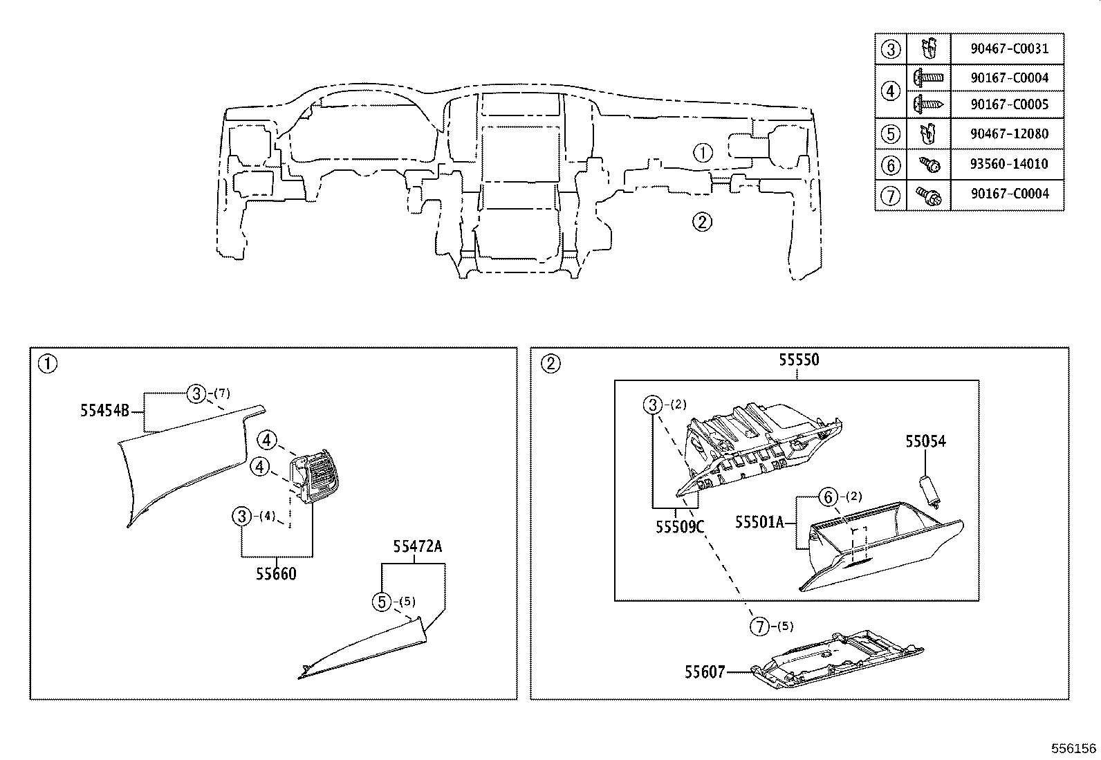 55330-0N040 REINFORCEMENT ASSY, INSTRUMENT PANEL product image