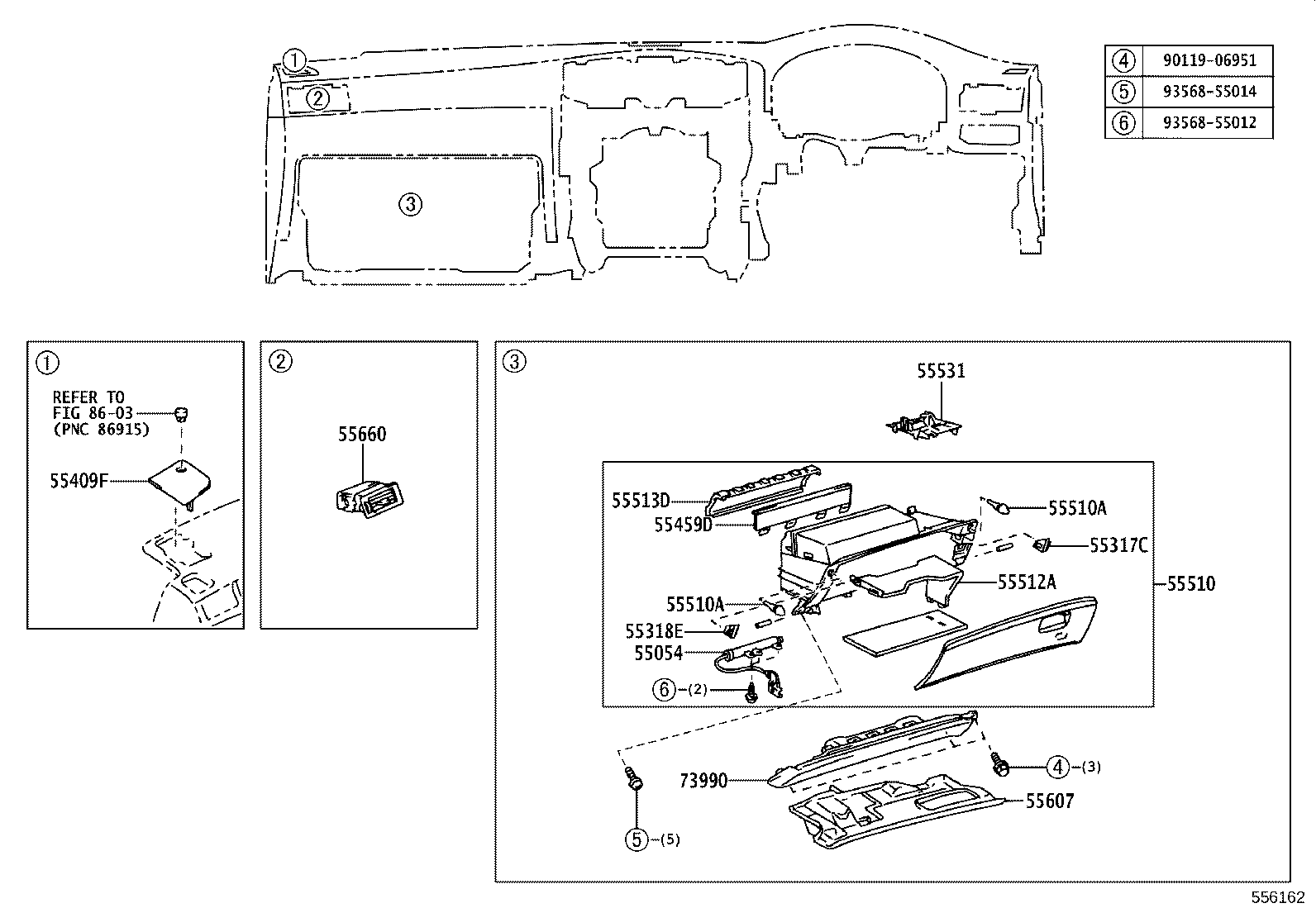 55330-30320 REINFORCEMENT ASSY, INSTRUMENT PANEL product image