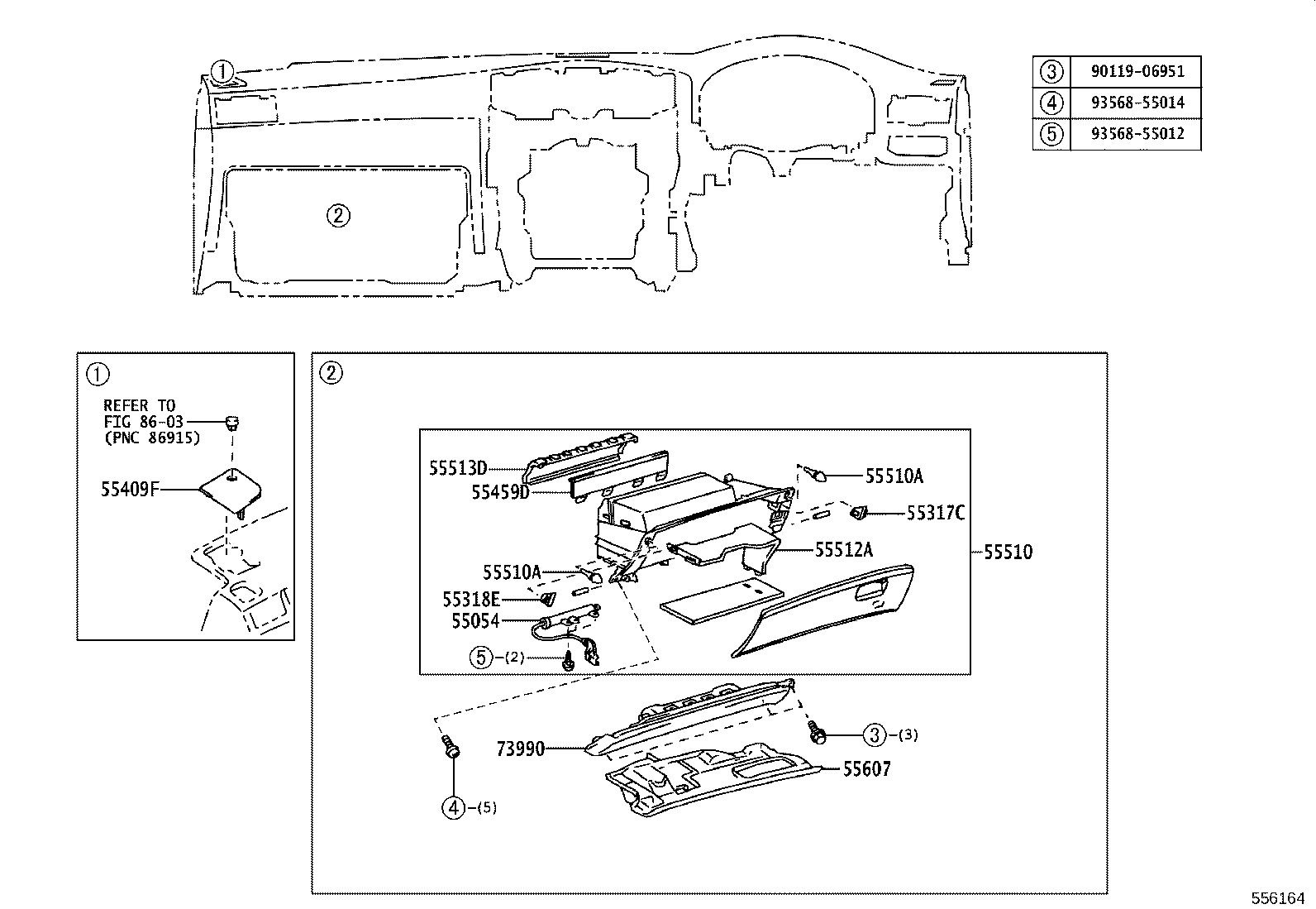 55330-30320 REINFORCEMENT ASSY, INSTRUMENT PANEL product image