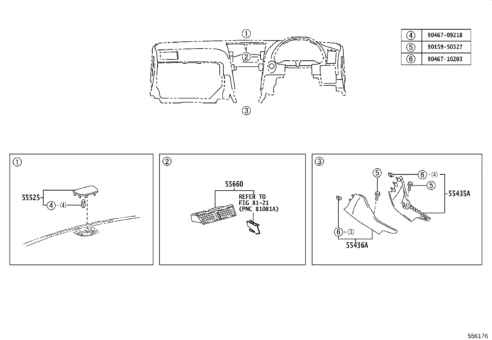 55330-30360 REINFORCEMENT ASSY, INSTRUMENT PANEL product image