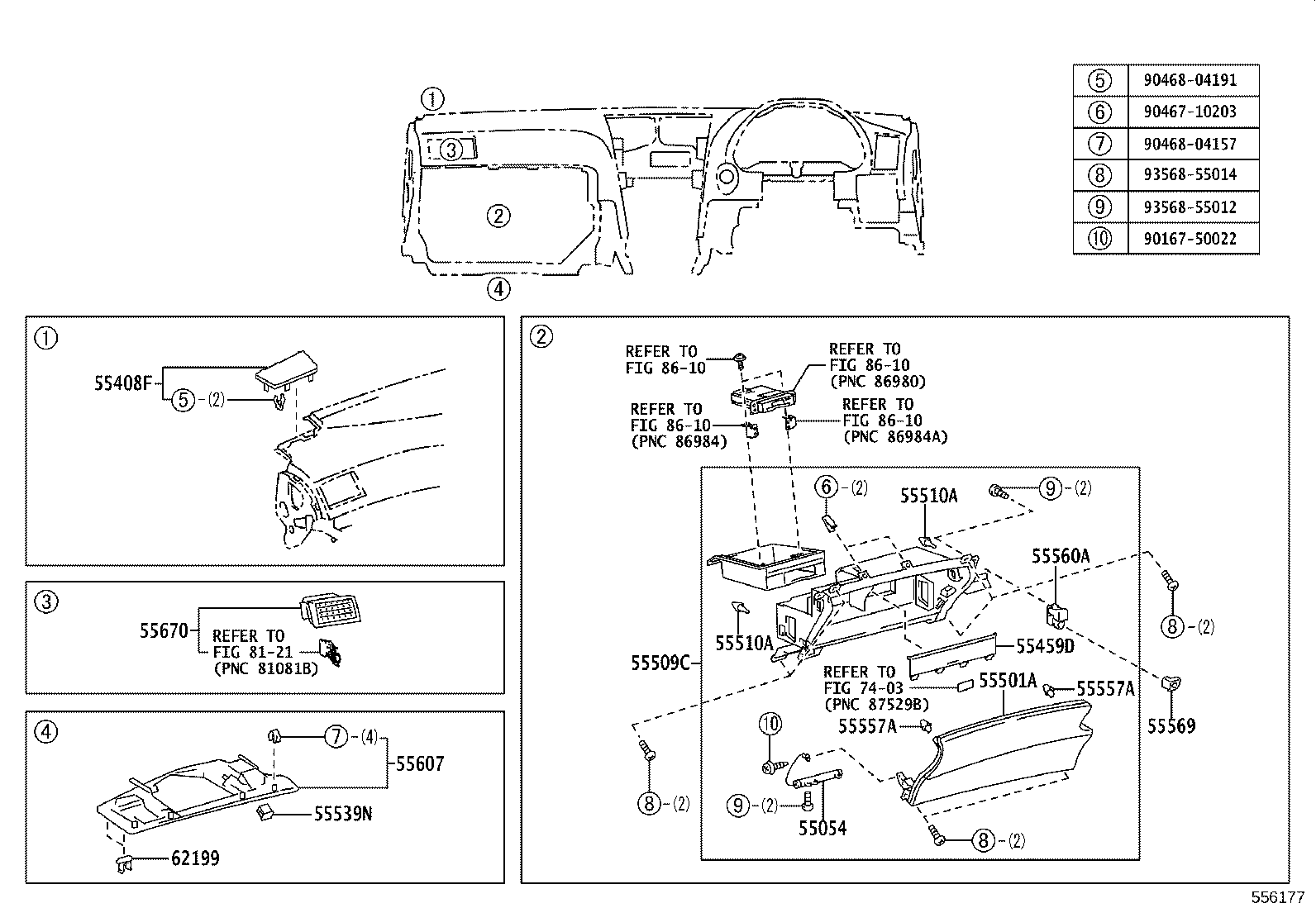55330-30360 REINFORCEMENT ASSY, INSTRUMENT PANEL product image