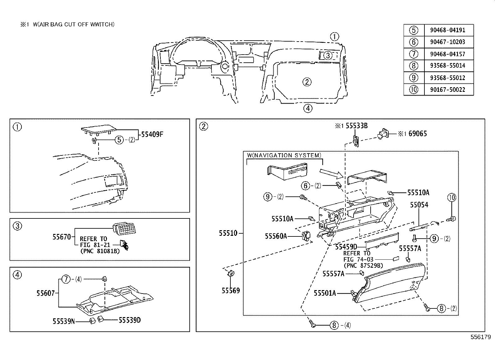 55375-30160 BRACKET, INSTRUMENT PANEL LOWER MOUNTING, NO.2 product image