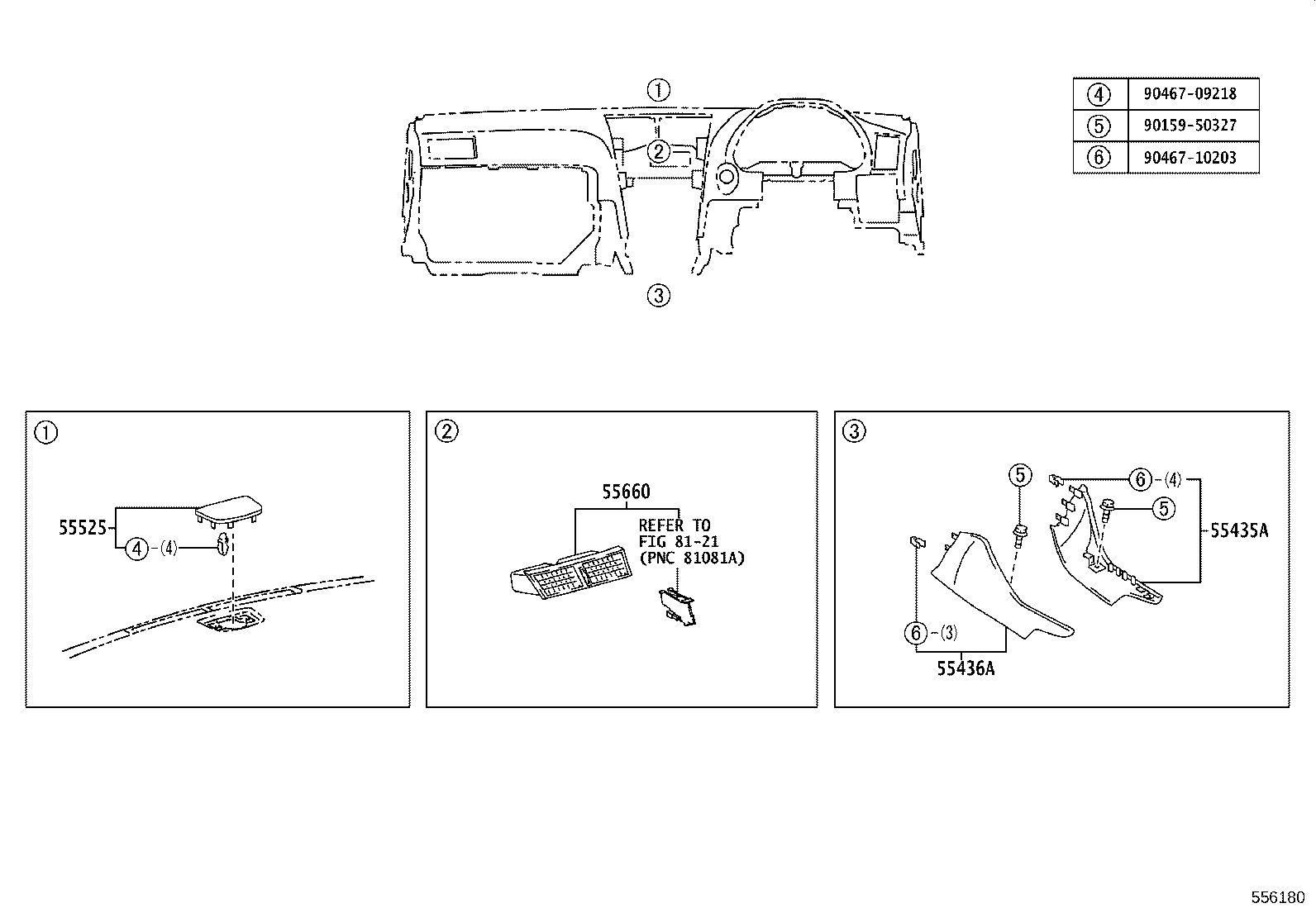 55375-30160 BRACKET, INSTRUMENT PANEL LOWER MOUNTING, NO.2 product image
