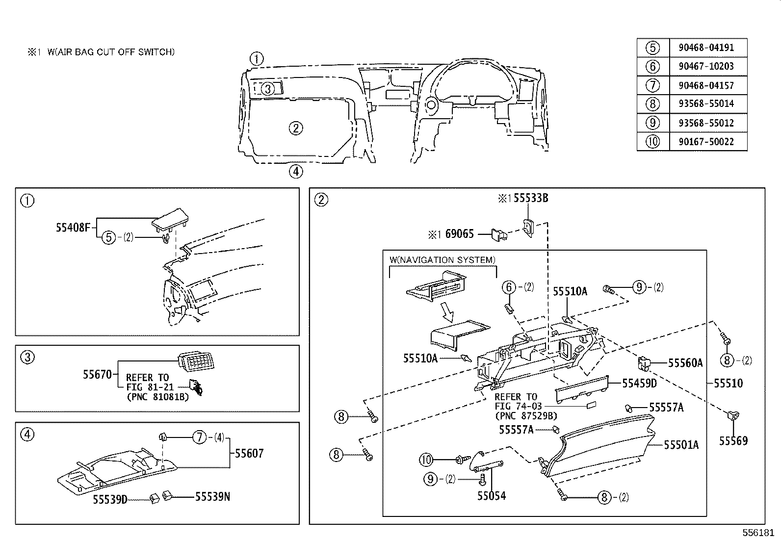 55375-30160 BRACKET, INSTRUMENT PANEL LOWER MOUNTING, NO.2 product image