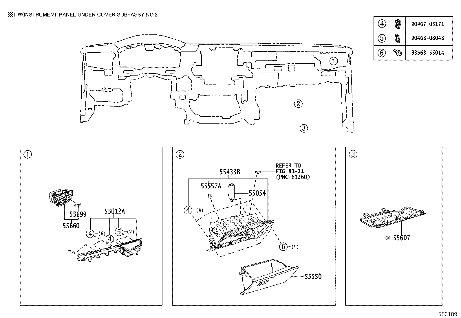 55405-YY020 PANEL SUB-ASSY, INSTRUMENT CLUSTER FINISH, CENTER product image
