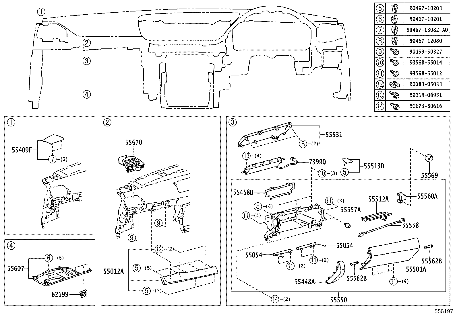 55330-30420 REINFORCEMENT ASSY, INSTRUMENT PANEL product image