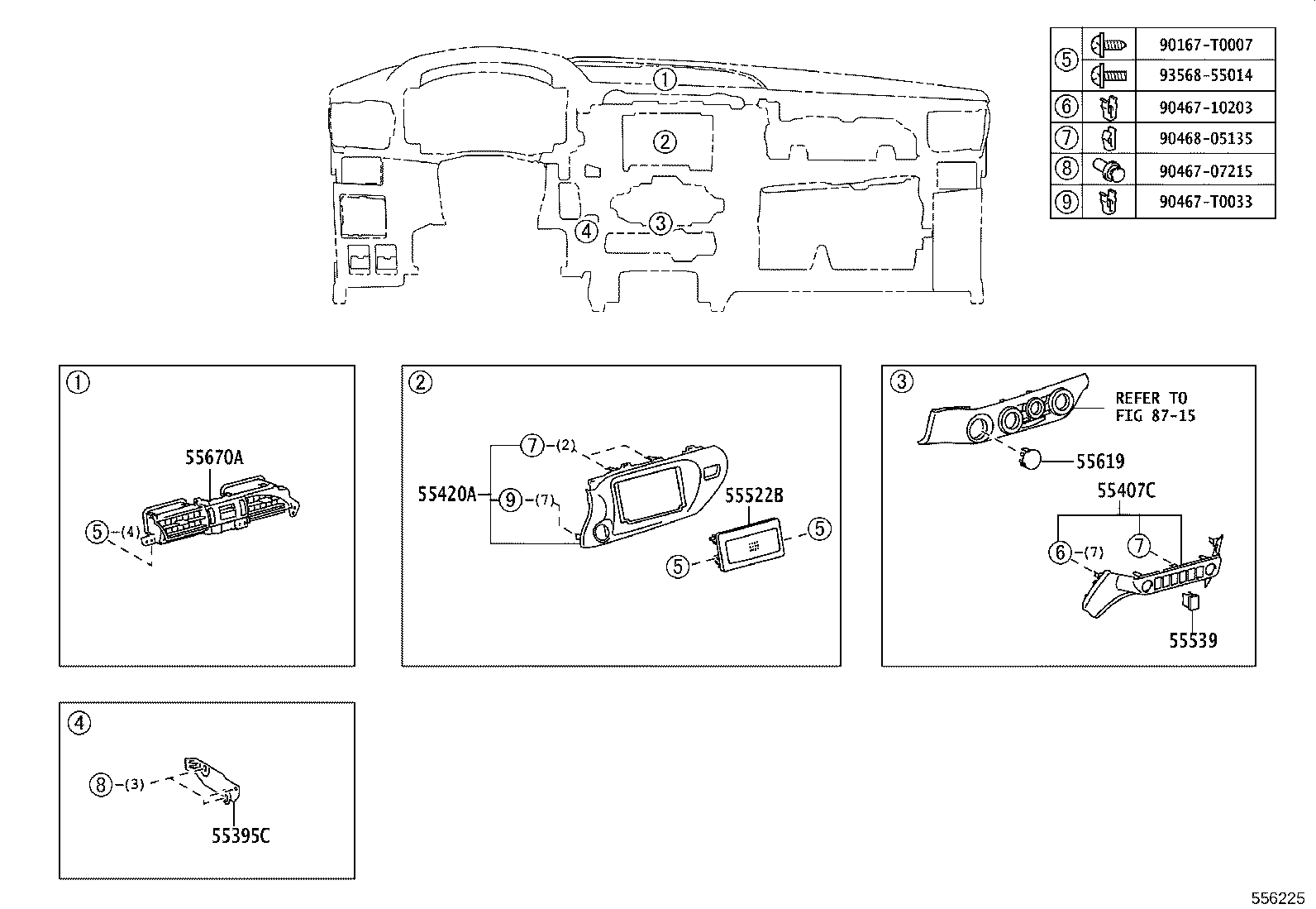 55041-YP040 DOOR SUB-ASSY, INSTRUMENT PANEL BOX, NO.1 product image