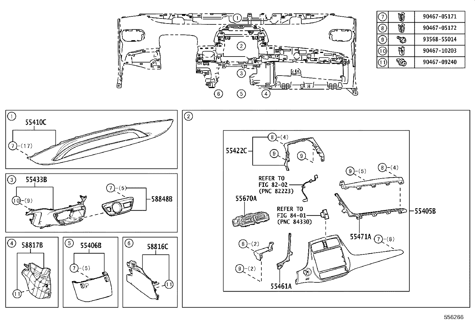 55404-47110 PANEL SUB-ASSY, INSTRUMENT CLUSTER FINISH product image