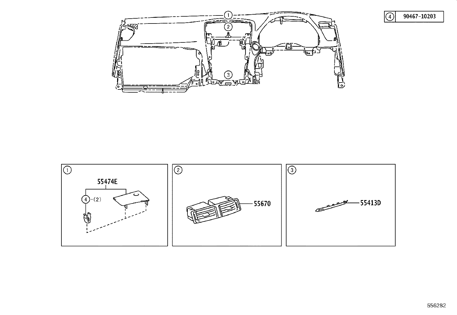 55550-53031-C0 DOOR ASSY, GLOVE COMPARTMENT product image