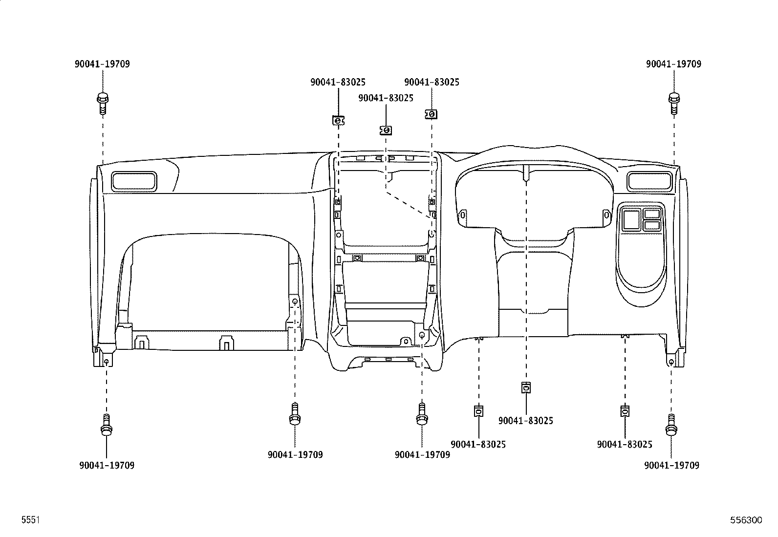 55305-BZ080 REINFORCEMENT, INSTRUMENT PANEL product image