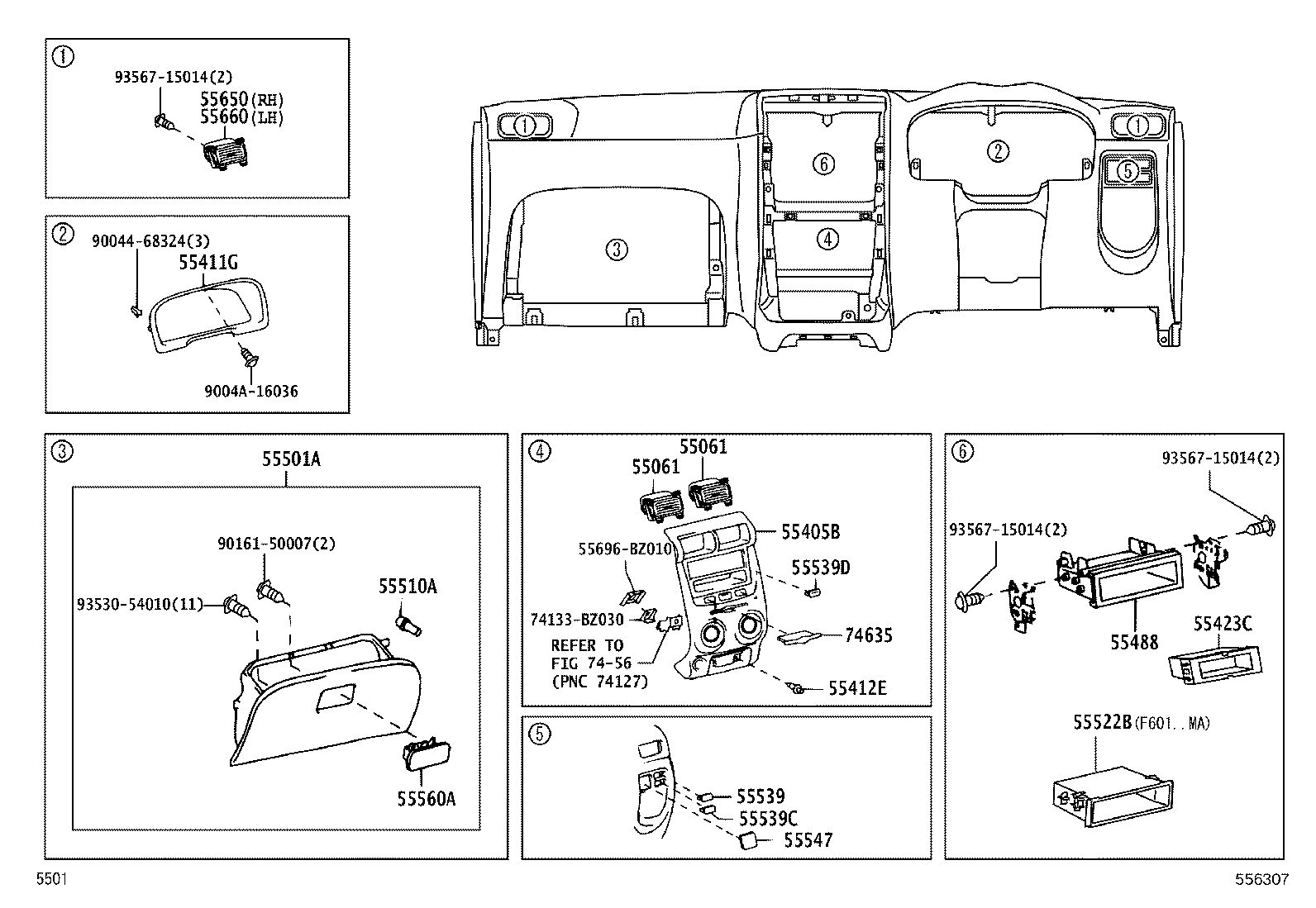 55305-BZ080 REINFORCEMENT, INSTRUMENT PANEL product image