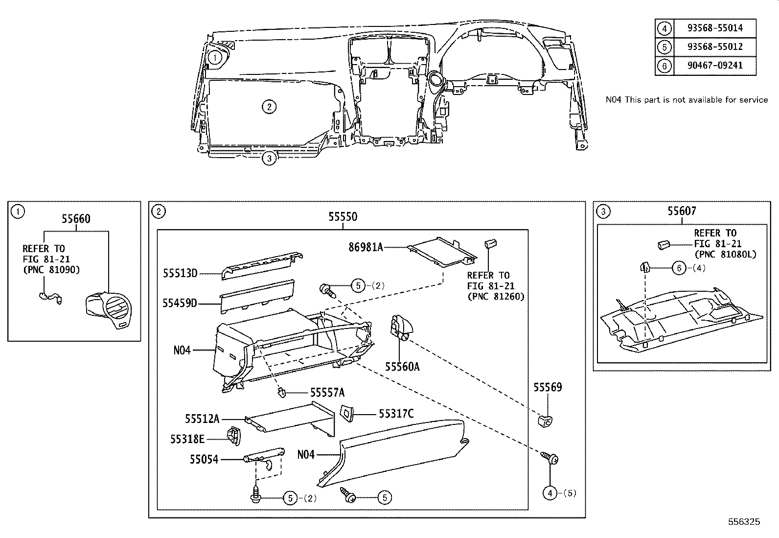 55446-53080-C0 BASE, SWITCH HOLE, NO.1 product image