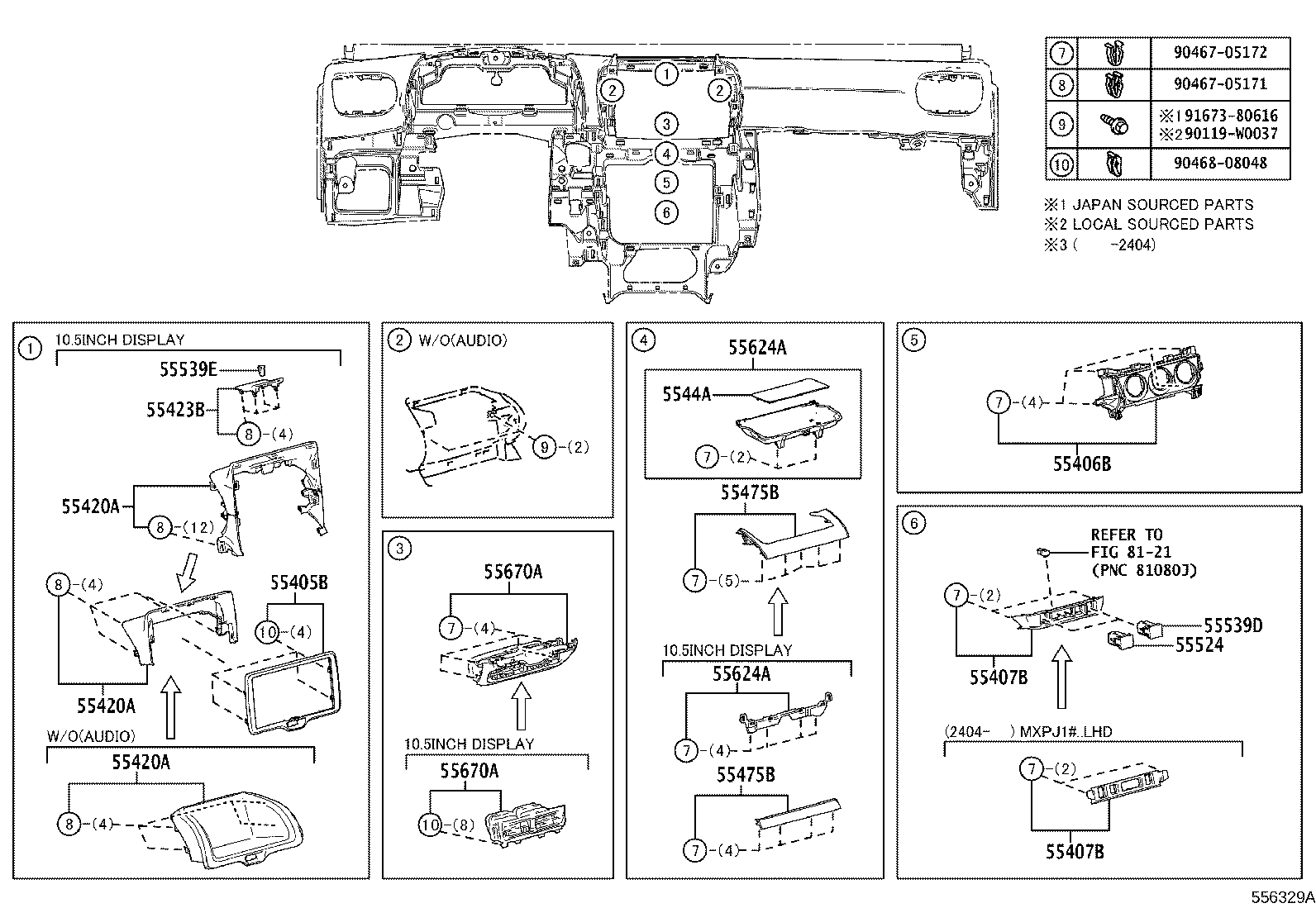 55330-0DA40 REINFORCEMENT ASSY, INSTRUMENT PANEL product image