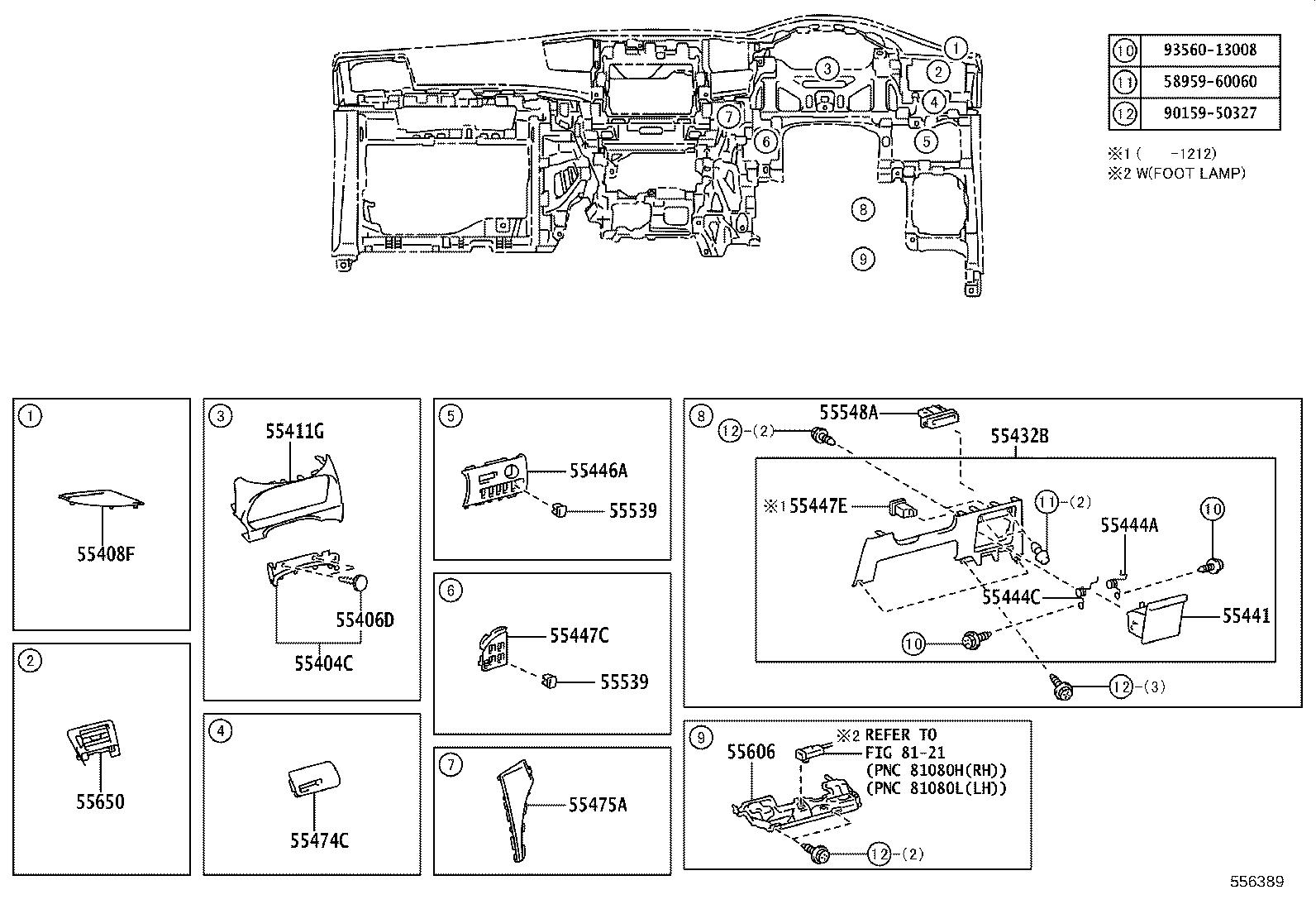 82140-58010 WIRE ASSY, INSTRUMENT PANEL product image