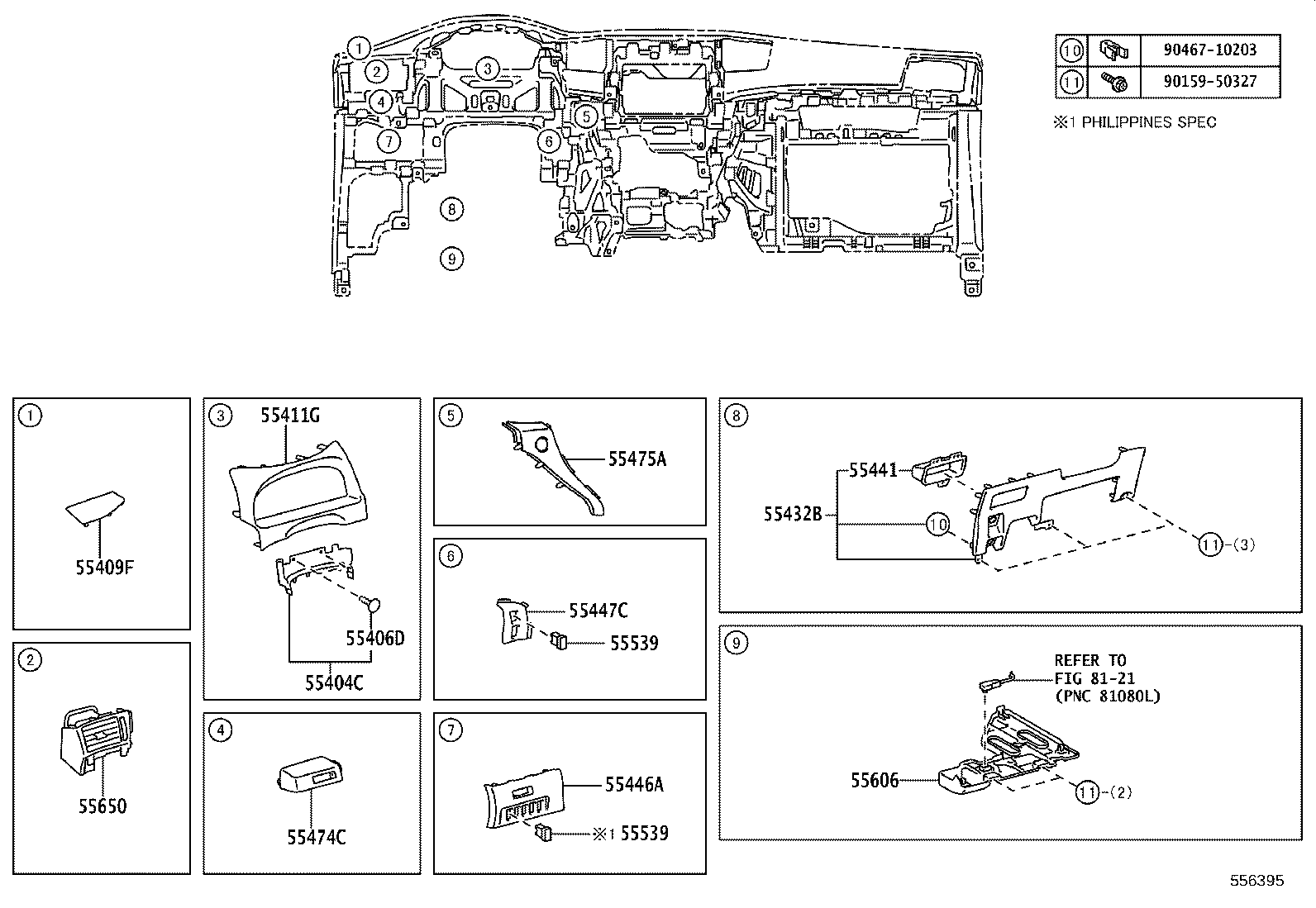 82140-58010 WIRE ASSY, INSTRUMENT PANEL product image